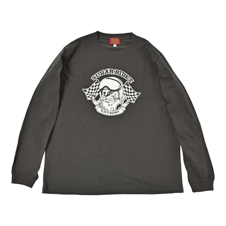 SUGAR RIDEZ FLAGCAT 5.6oz Cat Long T-shirt RD7018