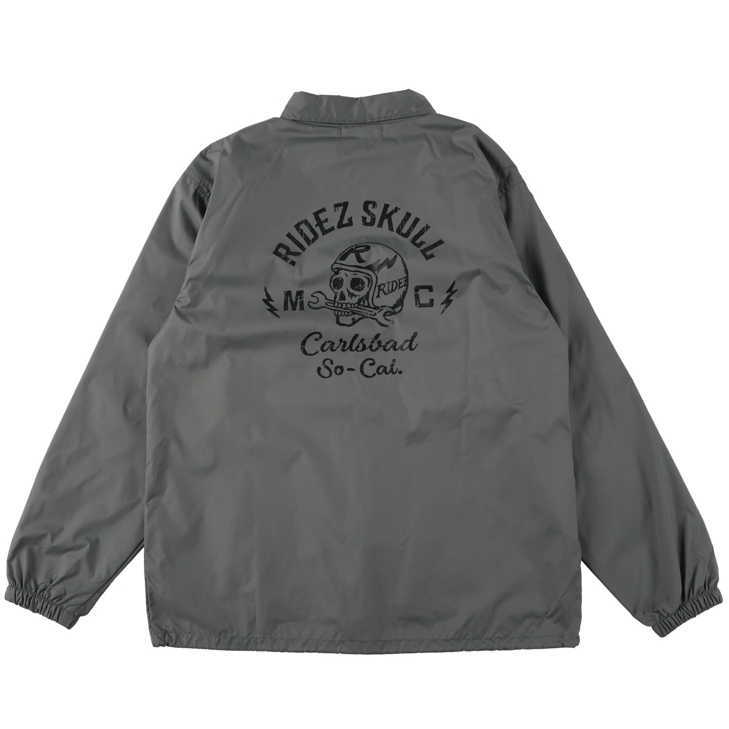 RIDEZ SKULL MC COACH JKT バイク 防風 コーチ ジャケット RCJ06