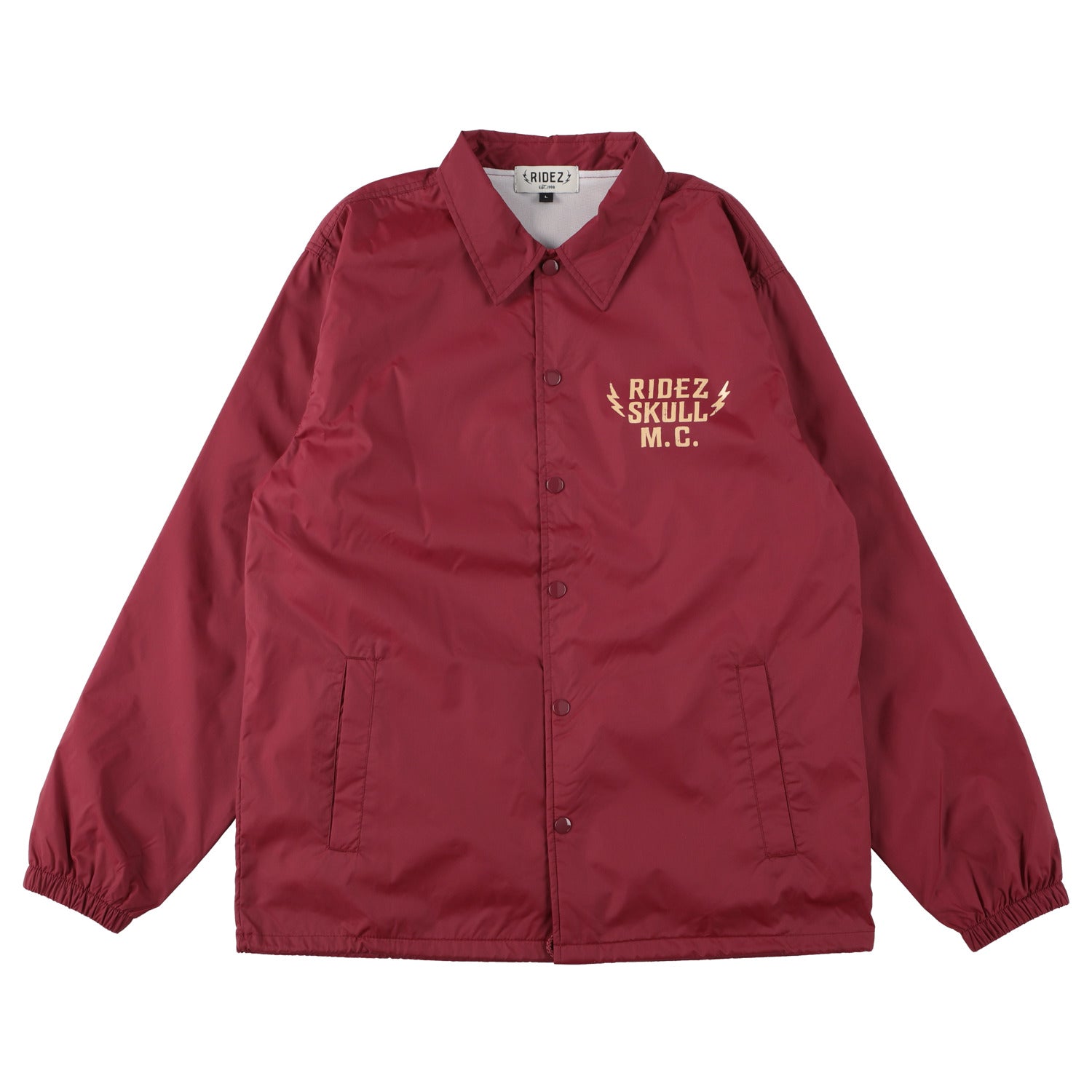 RIDEZ SKULL MC COACH JKT バイク 防風 コーチ ジャケット RCJ06