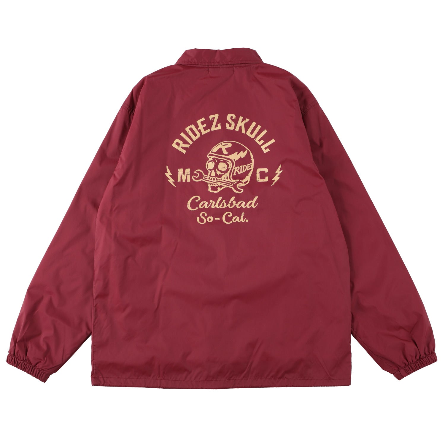 RIDEZ SKULL MC COACH JKT バイク 防風 コーチ ジャケット RCJ06