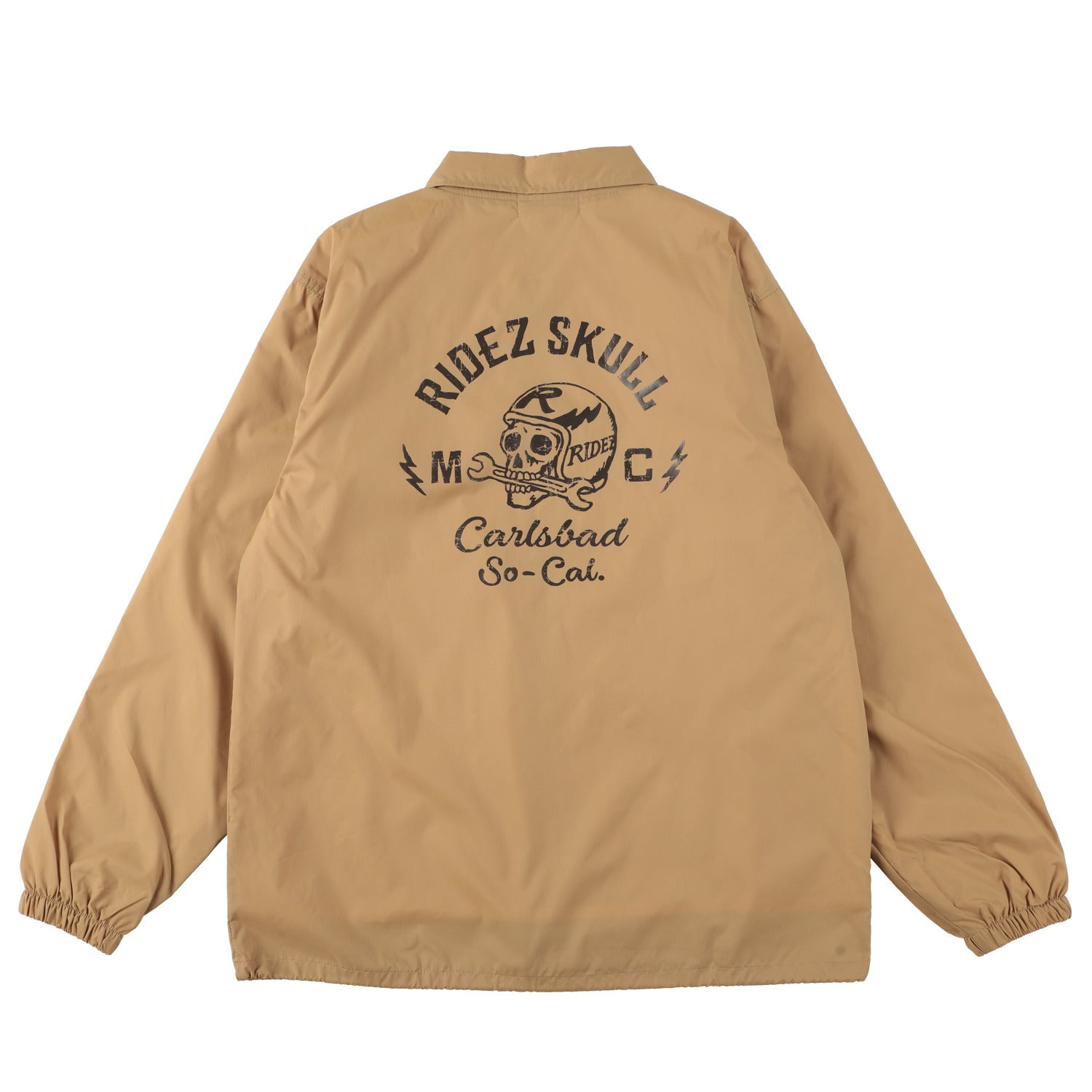 RIDEZ SKULL MC COACH JKT バイク 防風 コーチ ジャケット RCJ06