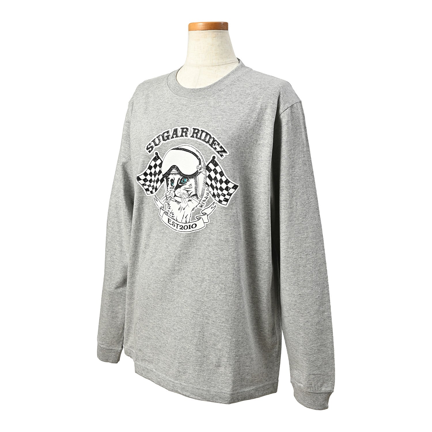 SUGAR RIDEZ FLAGCAT 5.6oz Cat Long T-shirt RD7018