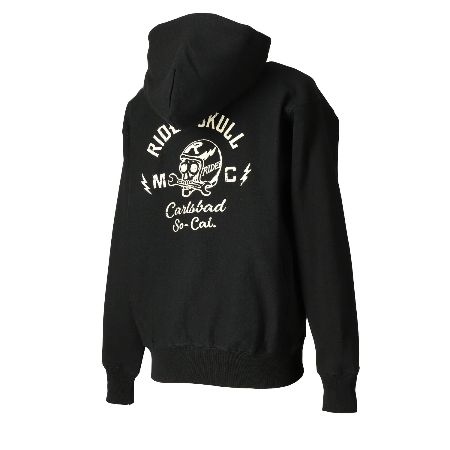 RIDEZ SKULL MC ZIP PARKA 12oz skull zip parka RHD04