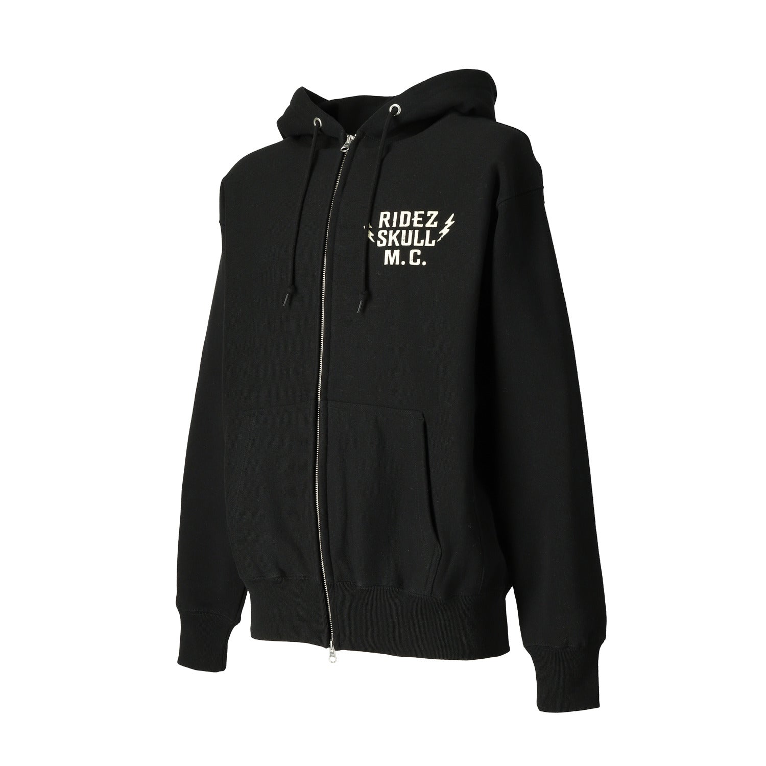 RIDEZ SKULL MC ZIP PARKA 12oz skull zip parka RHD04