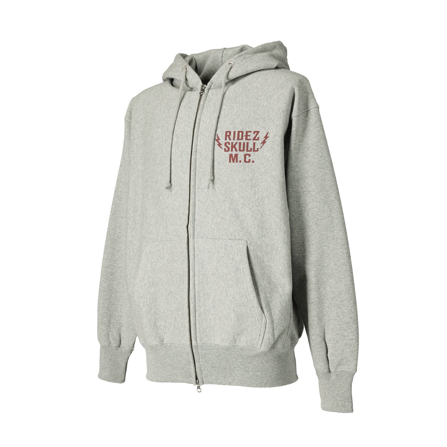 RIDEZ SKULL MC ZIP PARKA 12oz skull zip parka RHD04