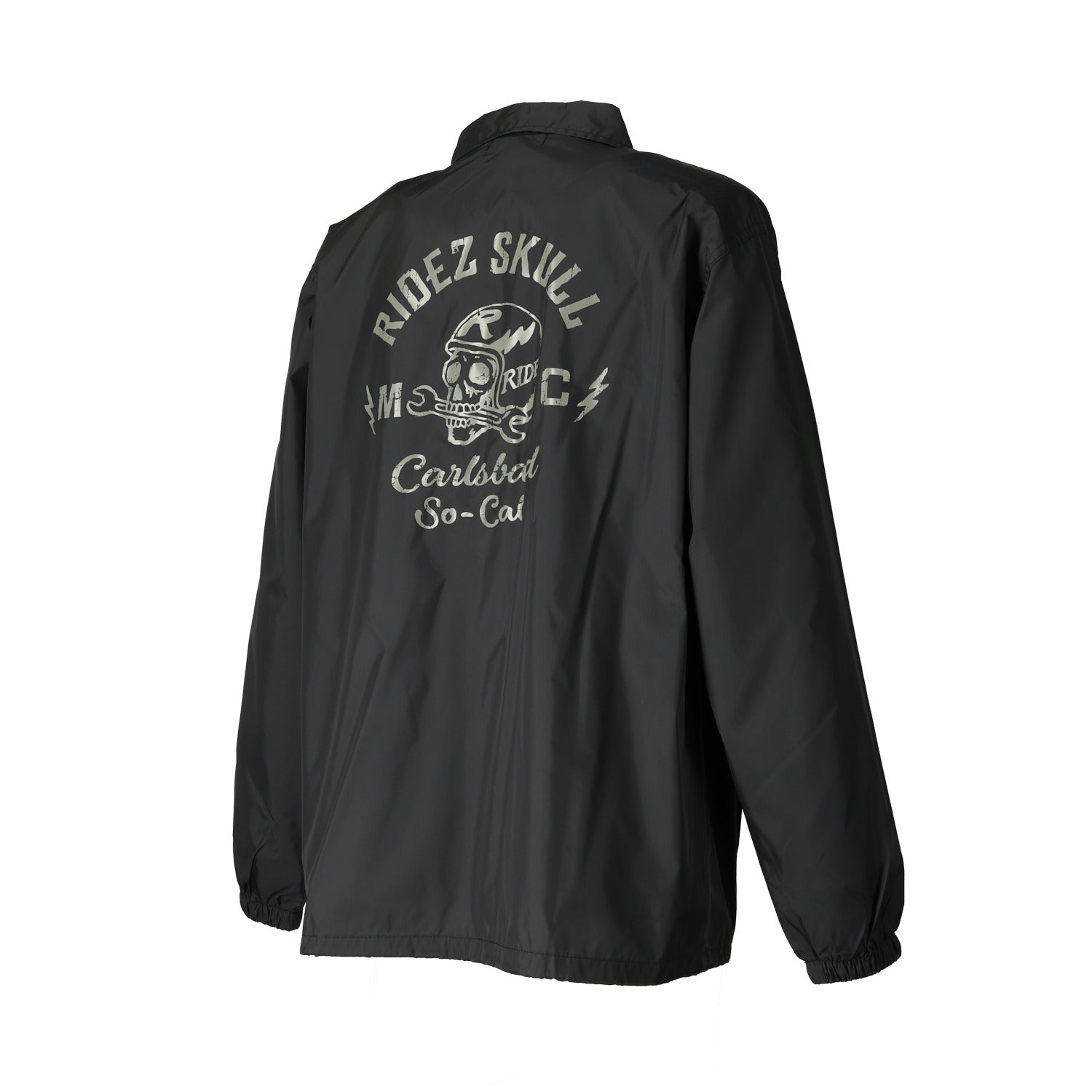 RIDEZ SKULL MC COACH JKT バイク 防風 コーチ ジャケット RCJ06
