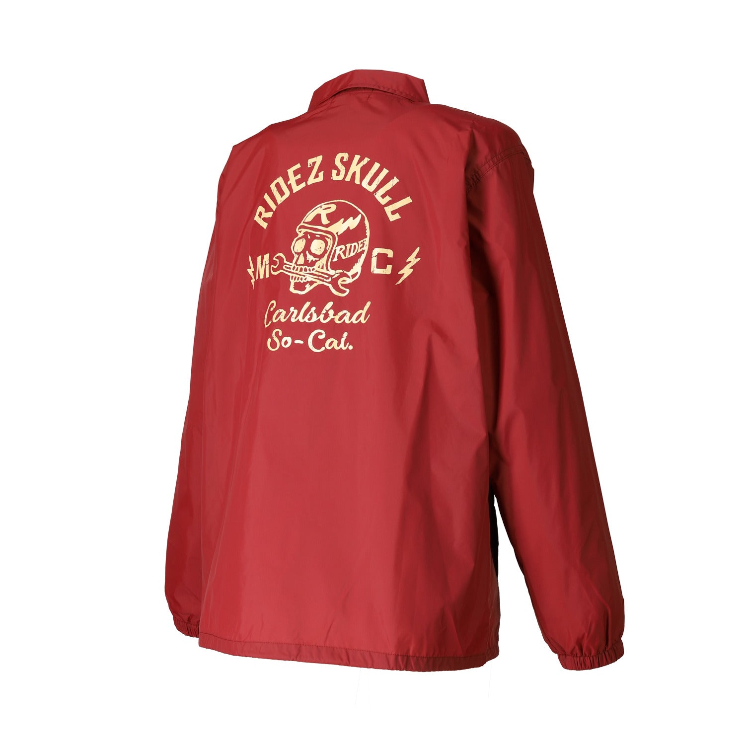 RIDEZ SKULL MC COACH JKT バイク 防風 コーチ ジャケット RCJ06