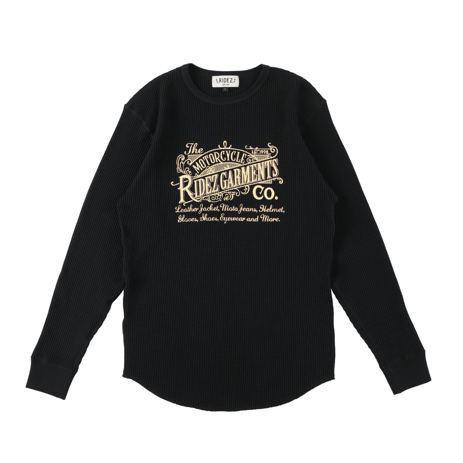 RIDEZ CO.THERMAL L/S TEE 10.3oz サーマル ロンT RD7015