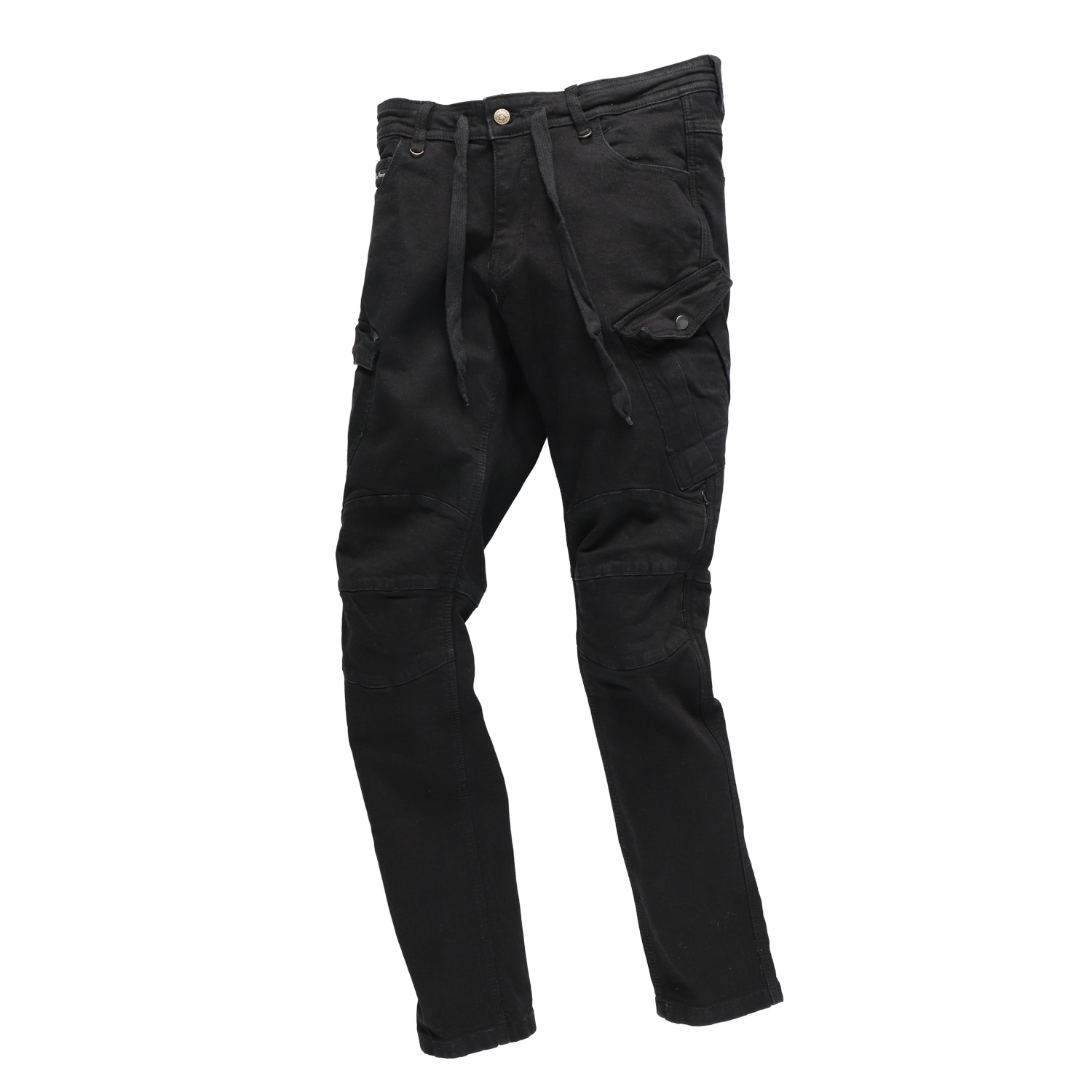 RIDEZ SLIM FIT CARGO PANTS BLACK RDB1031