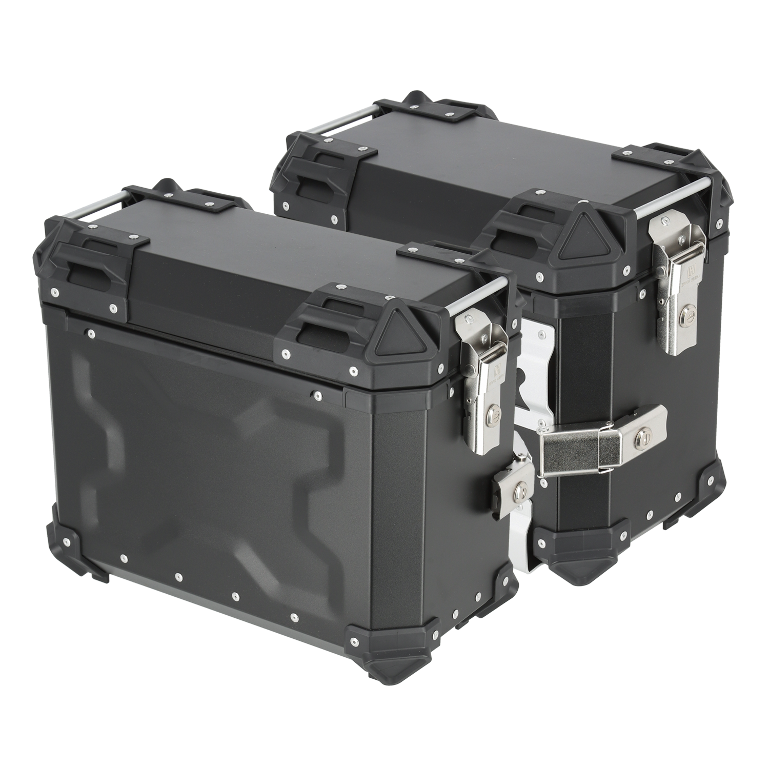HARD WORX パニアケース HXS38 BLACK 38L 左右SET バイク用 アルミ サイドケース