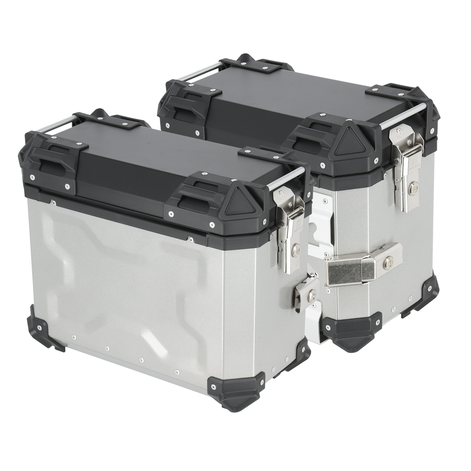 HARD WORX Pannier Case HXS38 SILVER 38L Left and Right Set Motorcycle Aluminum Side Case