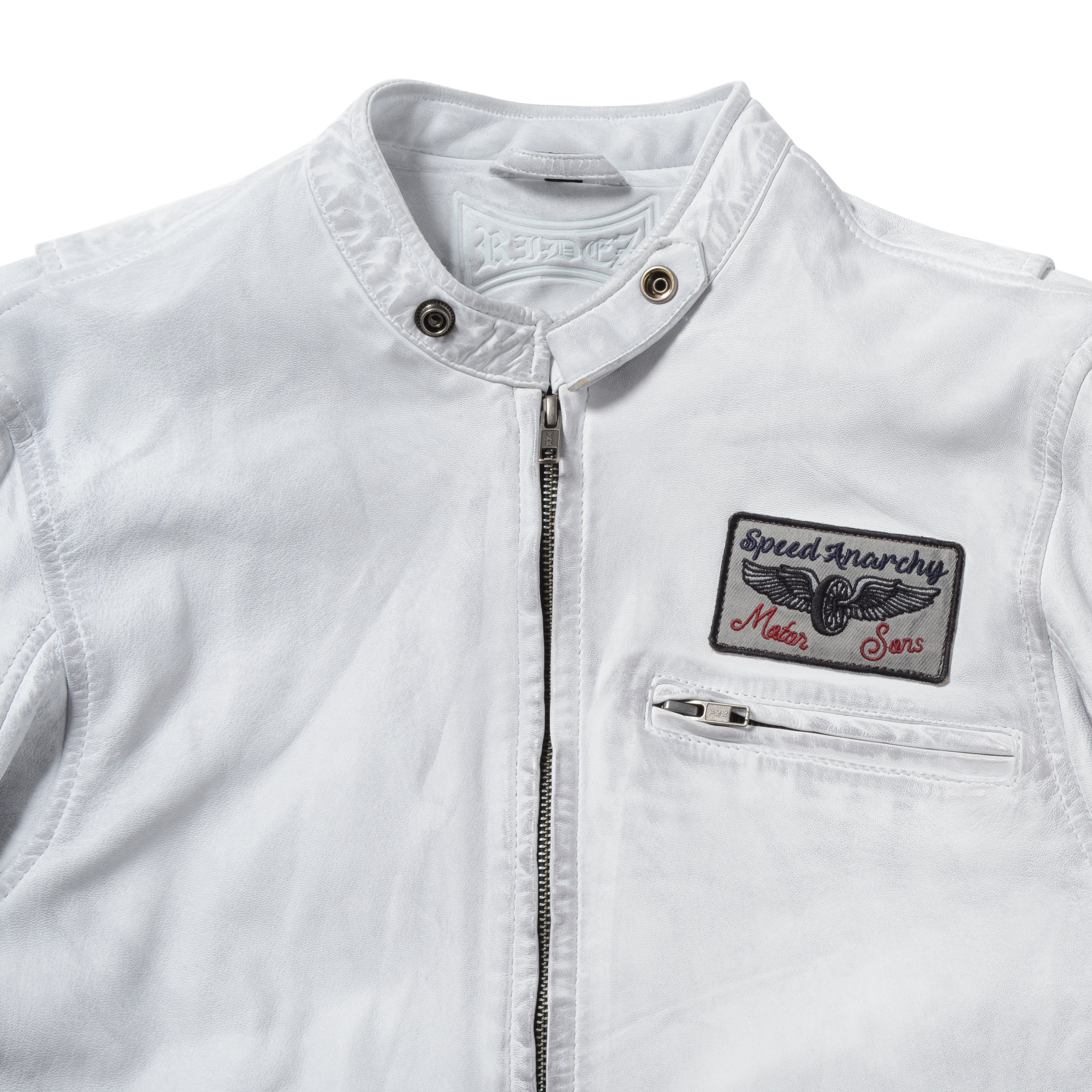 RIDEZ COMP JACKET WHITE/BLACK RLJ1101 Riders jacket