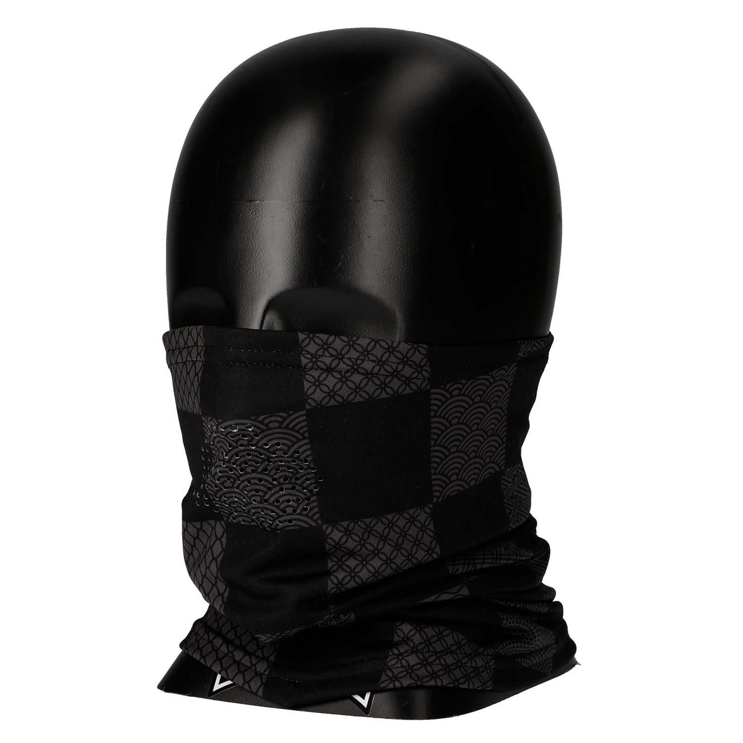 PIPES NECK WARMER BLACK CHECK PNW-03