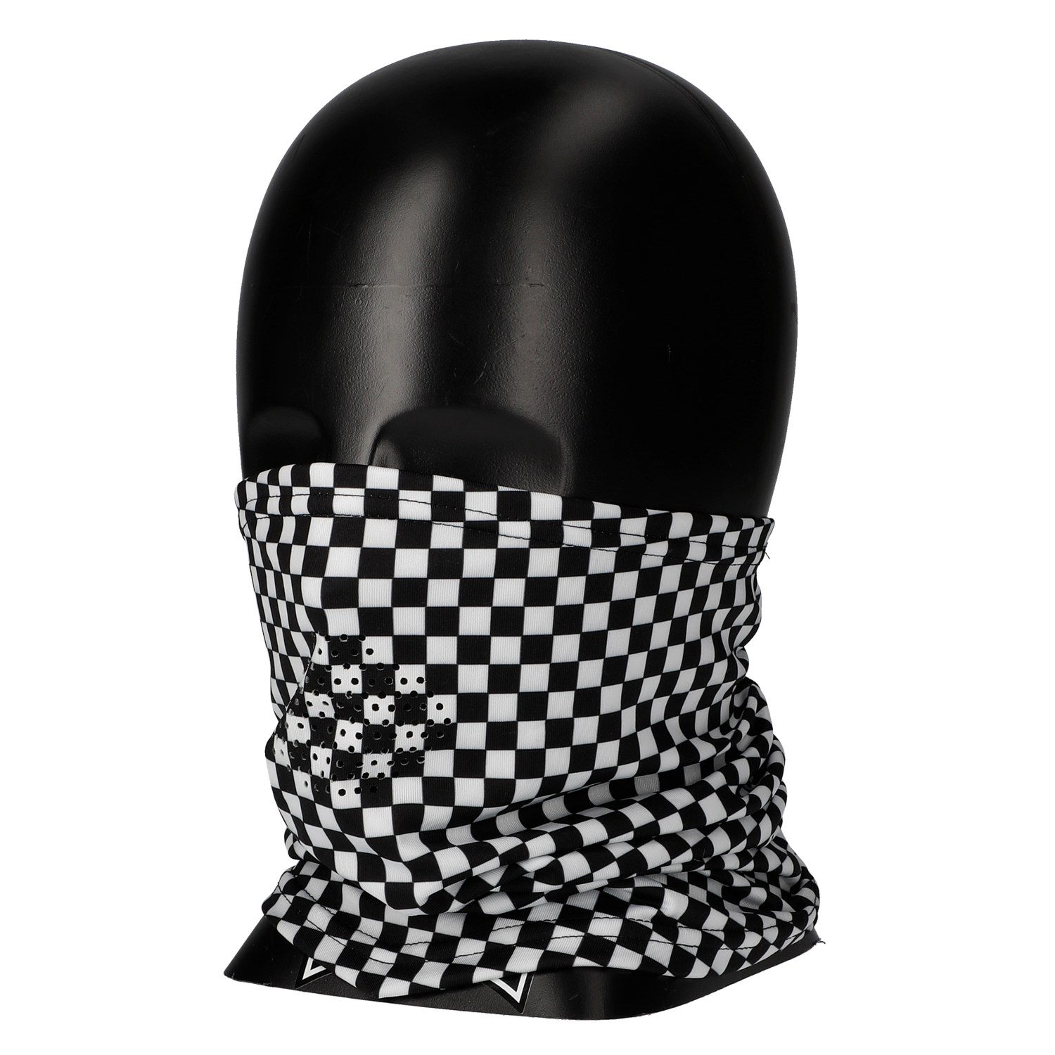 PIPES NECK WARMER BLACK/WHITE CHECK PNW-06