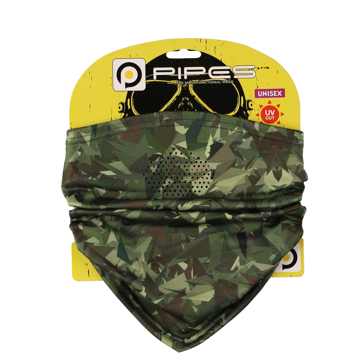 PIPES NECK WARMER GREEN CAMO PNW-08