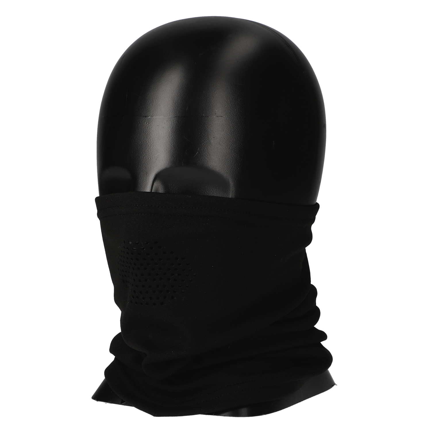 PIPES NECK WARMER SOLID BLACK PNW-09