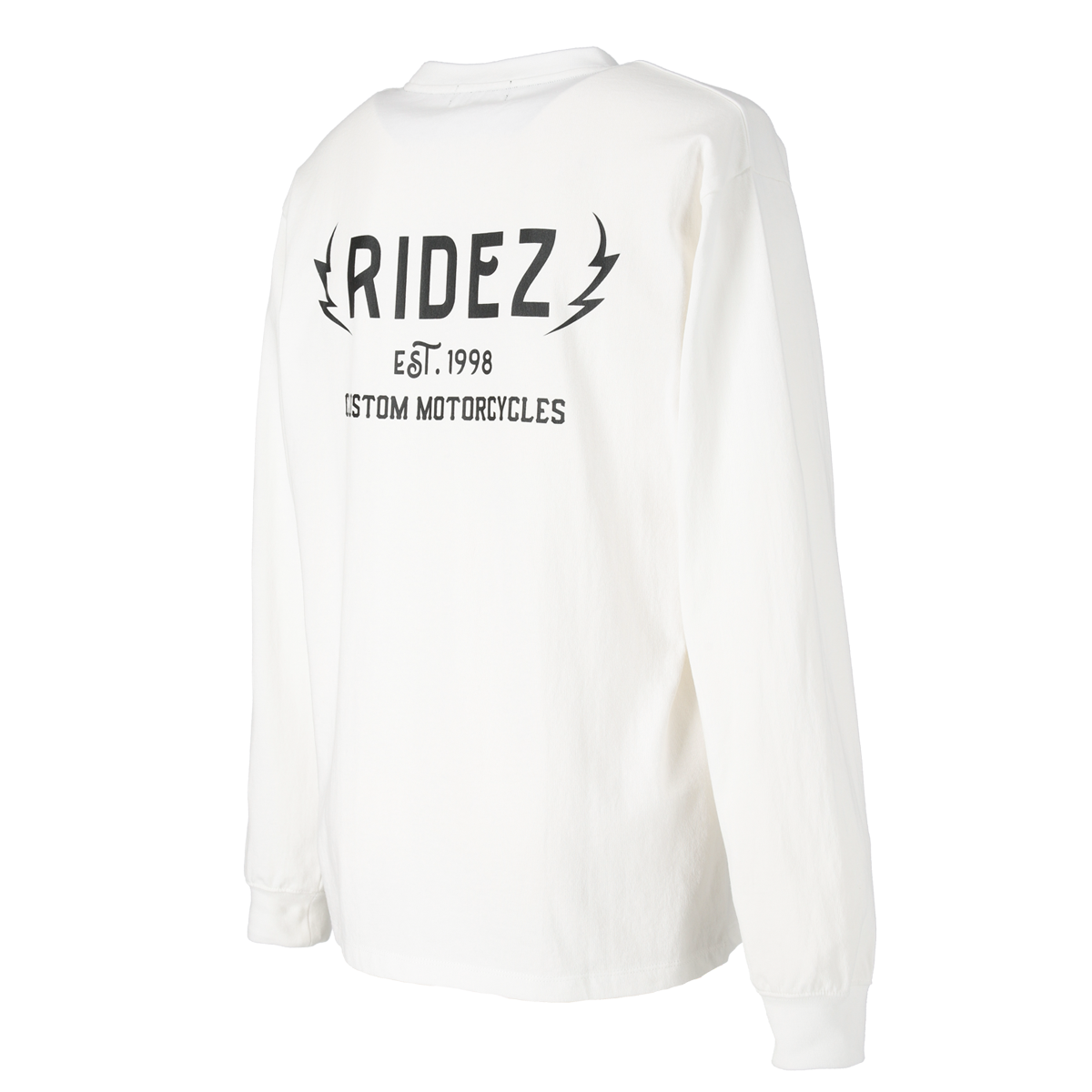 RIDEZ THUNDER LOGO LONG SLEEVE TEE RD7004