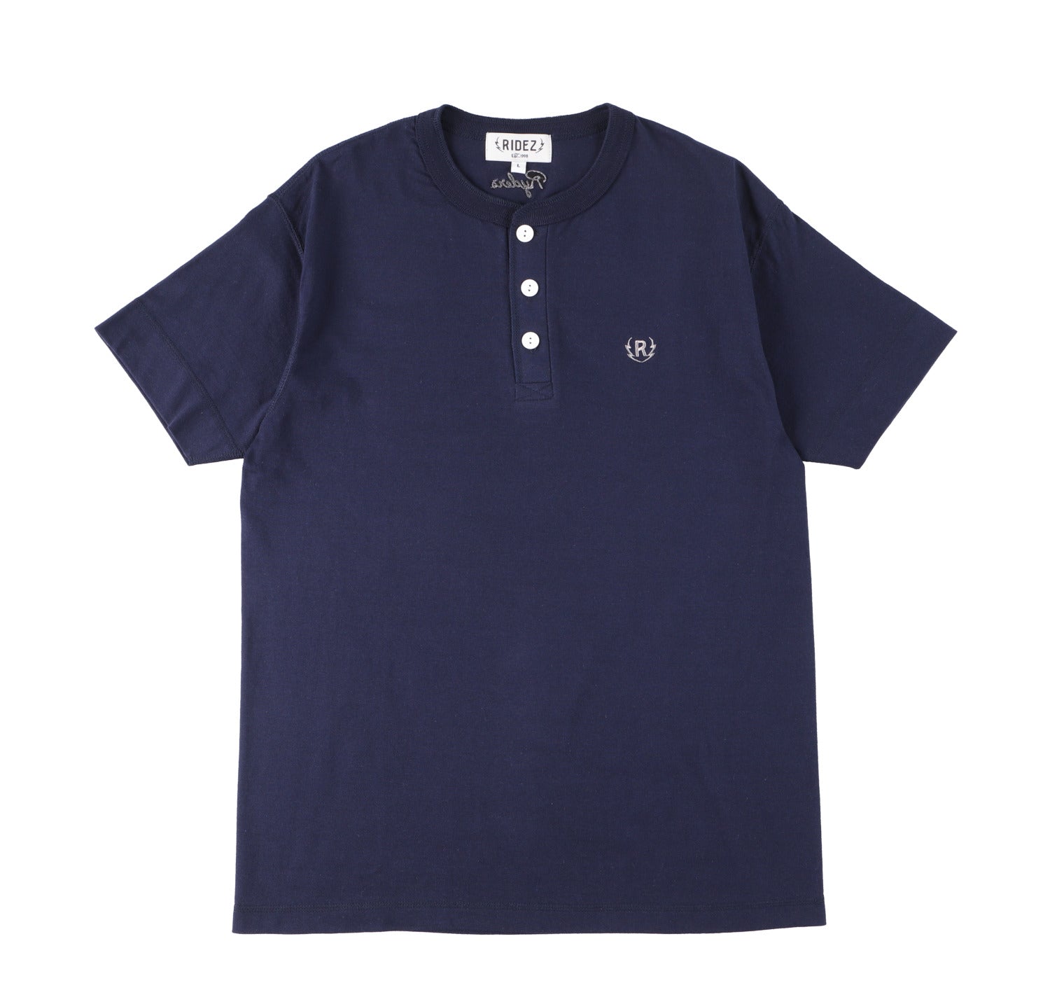 RIDEZ 5.6oz Henley Neck T-shirt RD7008