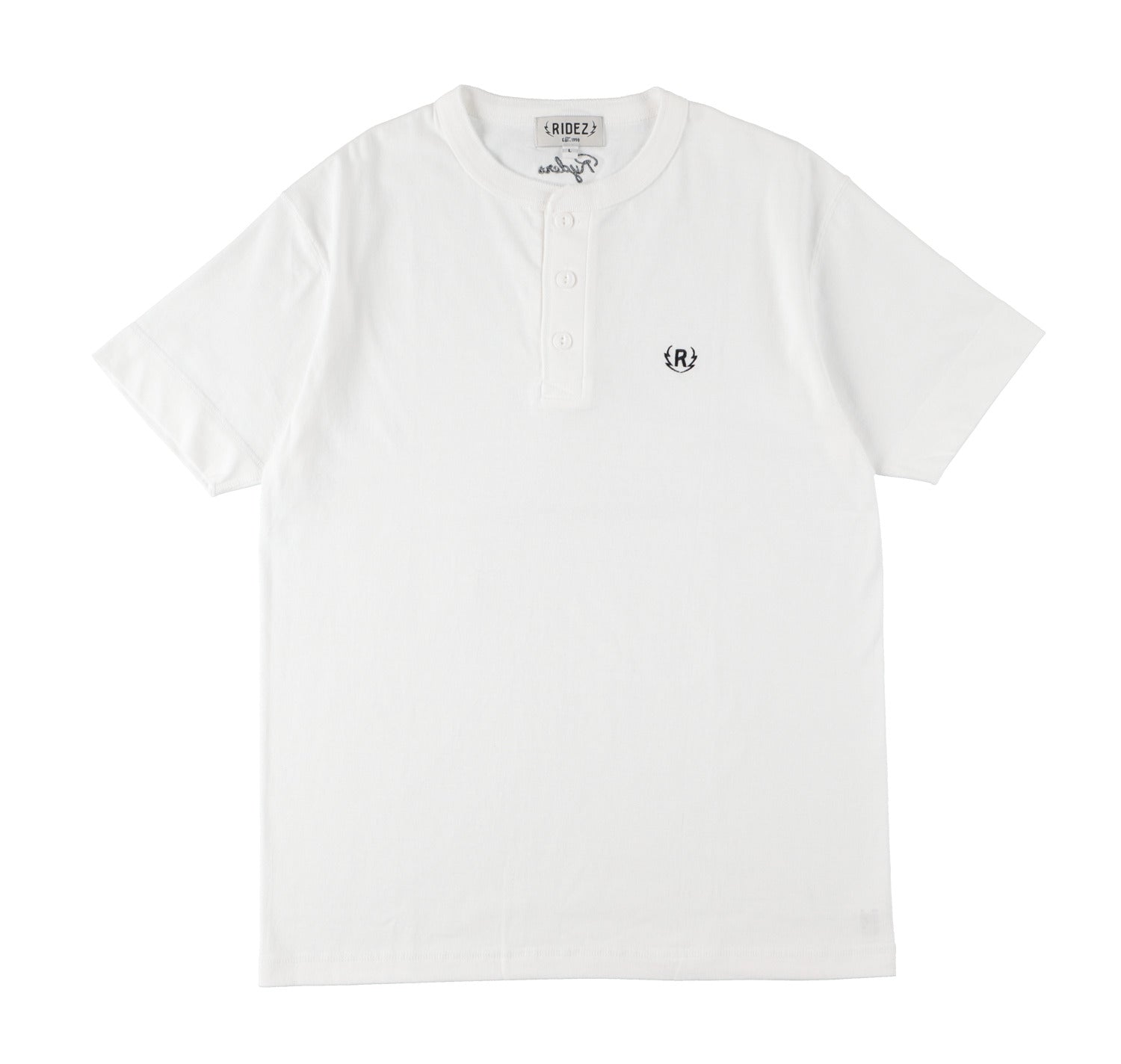 RIDEZ 5.6oz Henley Neck T-shirt RD7008