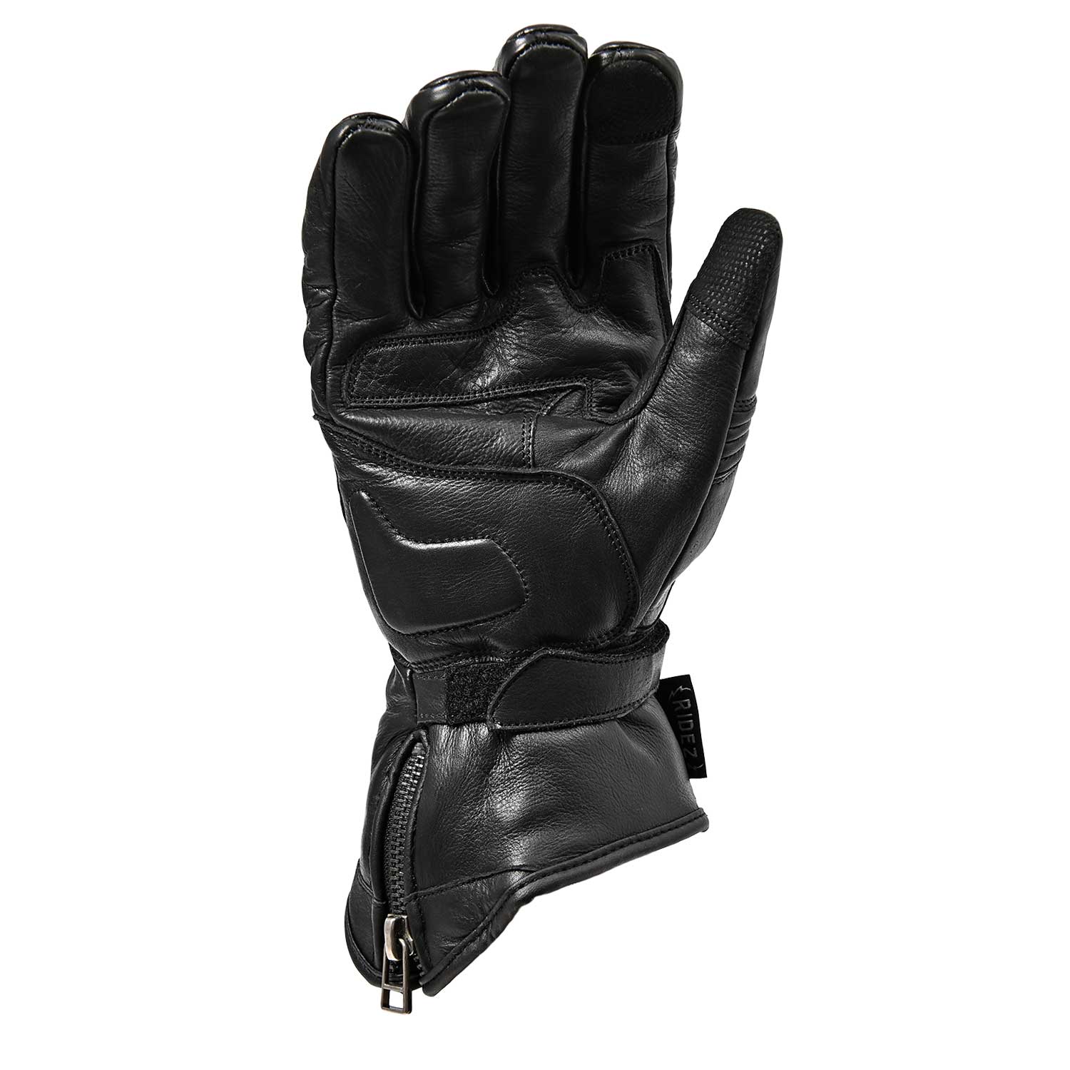 RIDEZ HECTOR GLOVES Motorcycle Leather Gloves BLACK RWG09