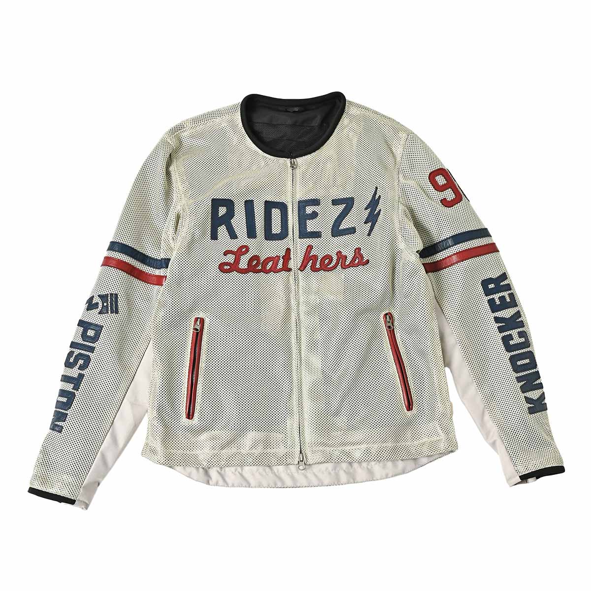RIDEZ PISTON KNOCKER MESH JACKET IVORY RLSJ15