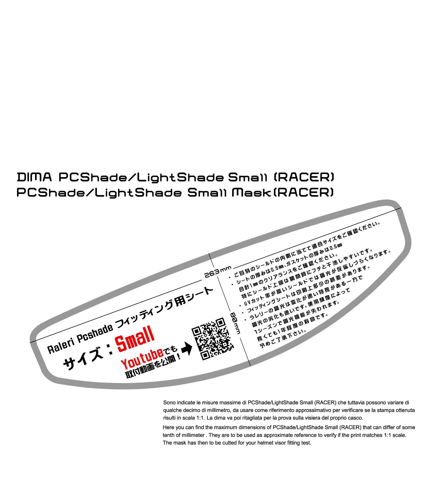 Raleri Antifog Insert Clear