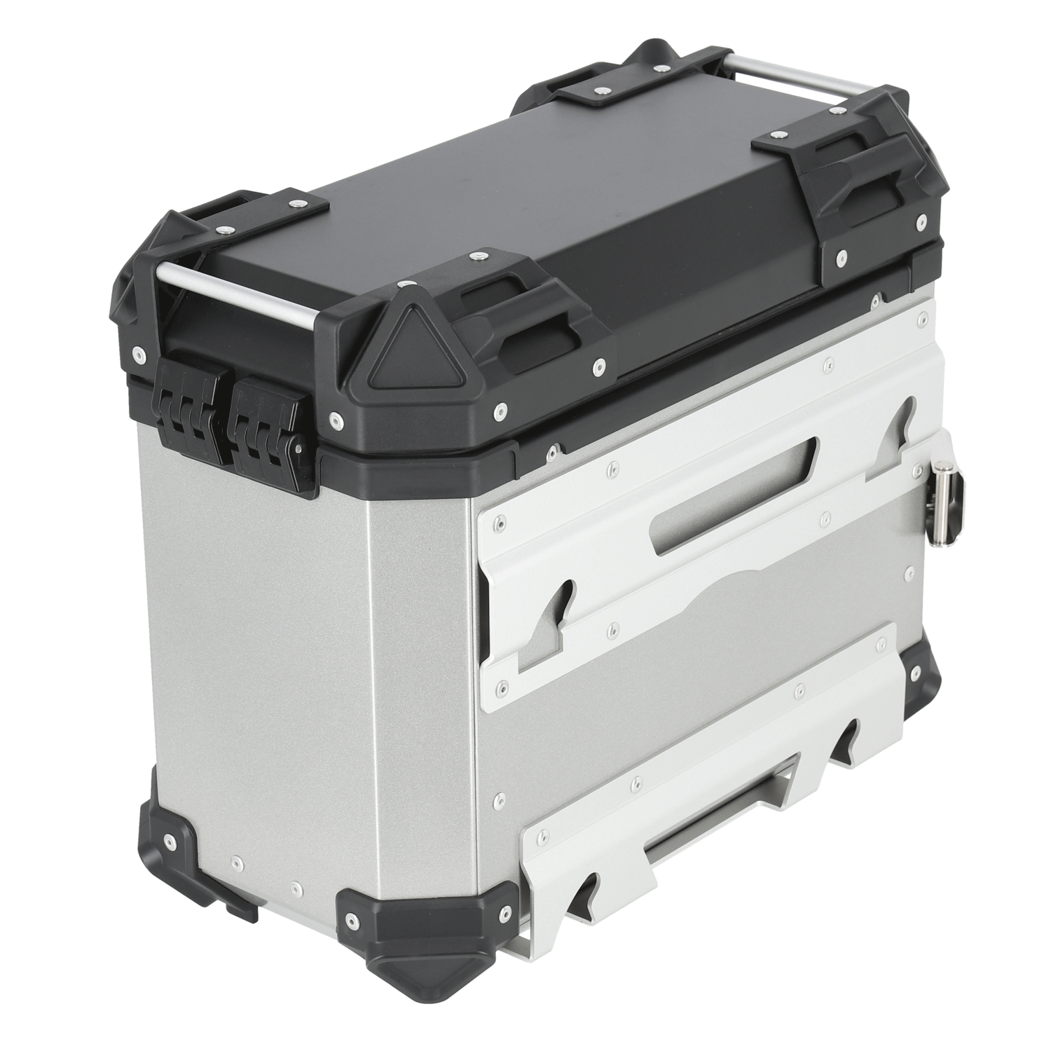 HARD WORX Pannier Case HXS38 SILVER 38L Left and Right Set Motorcycle Aluminum Side Case