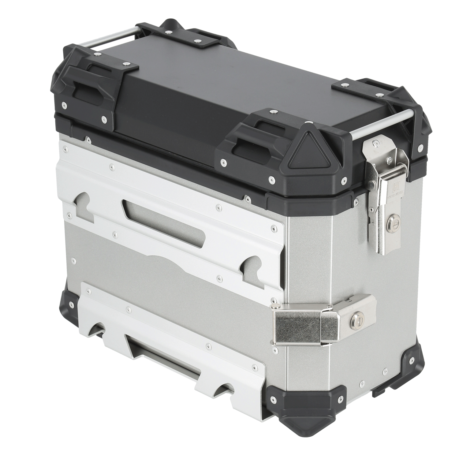 HARD WORX Pannier Case HXS38 SILVER 38L Left and Right Set Motorcycle Aluminum Side Case
