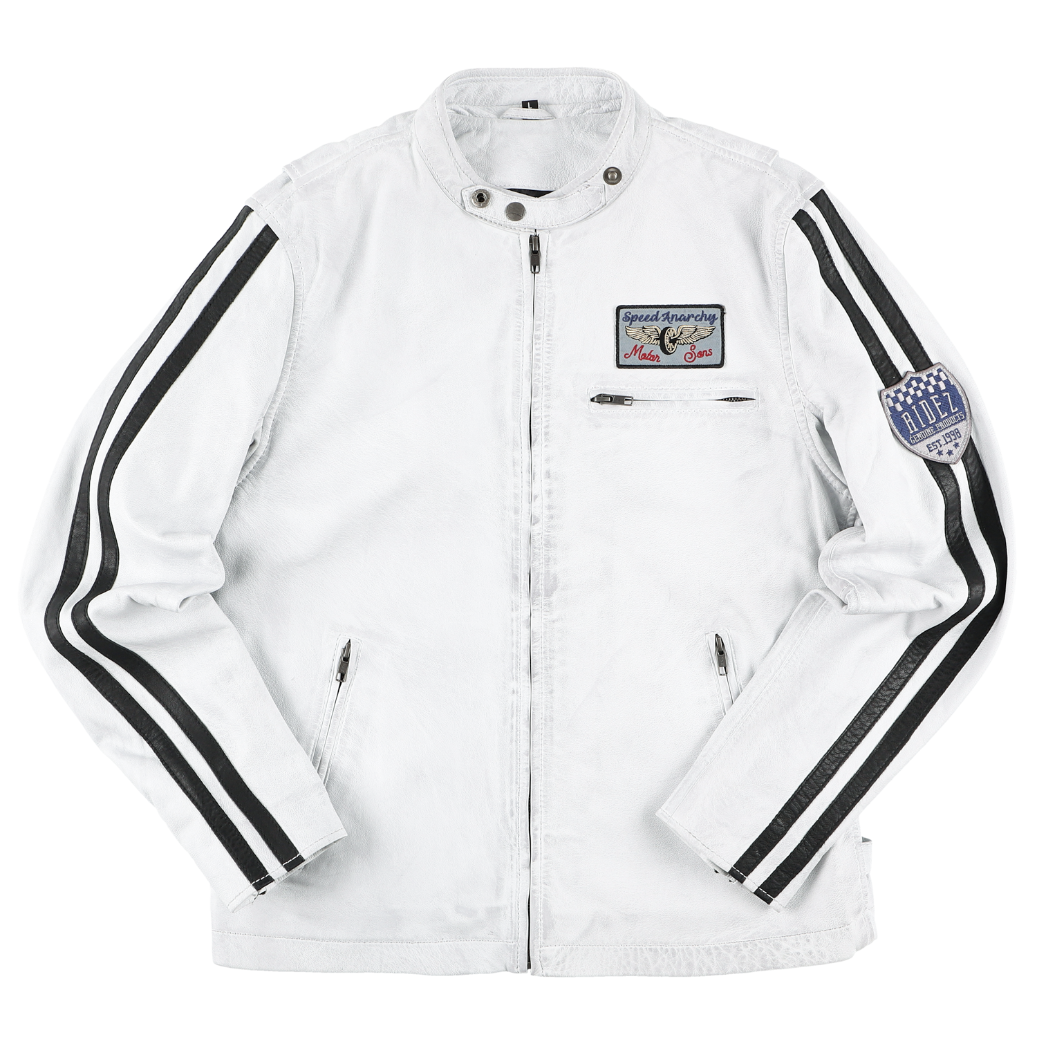 RIDEZ COMP JACKET WHITE/BLACK RLJ1101 Riders jacket