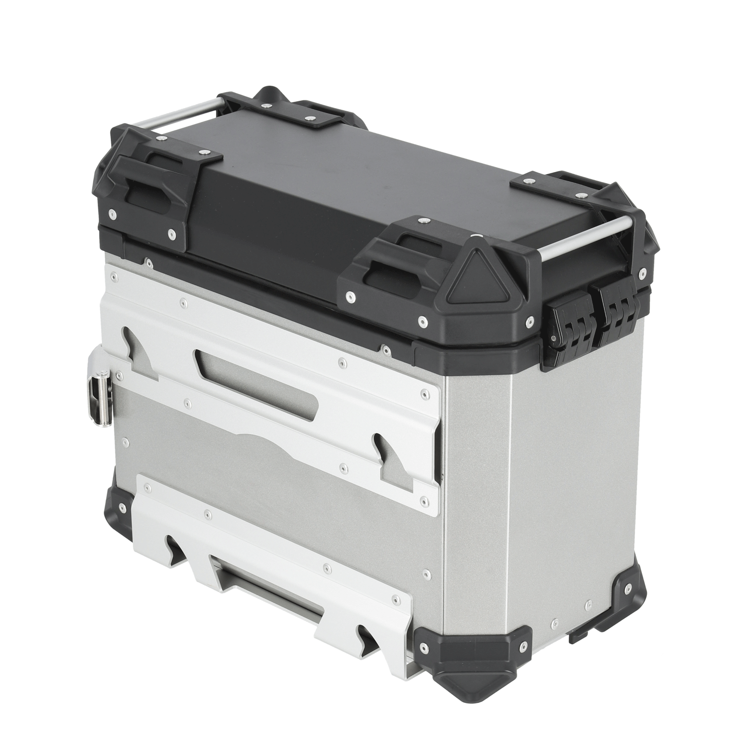 HARD WORX Pannier Case HXS38 SILVER 38L Left and Right Set Motorcycle Aluminum Side Case