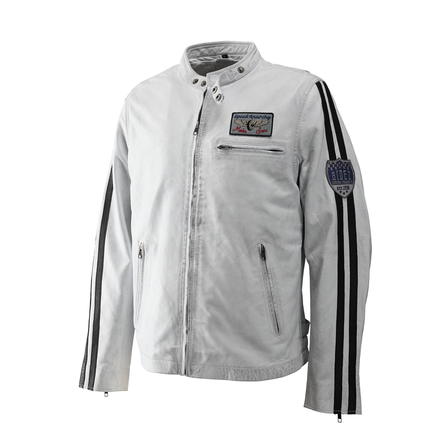RIDEZ COMP JACKET WHITE/BLACK RLJ1101 Riders jacket