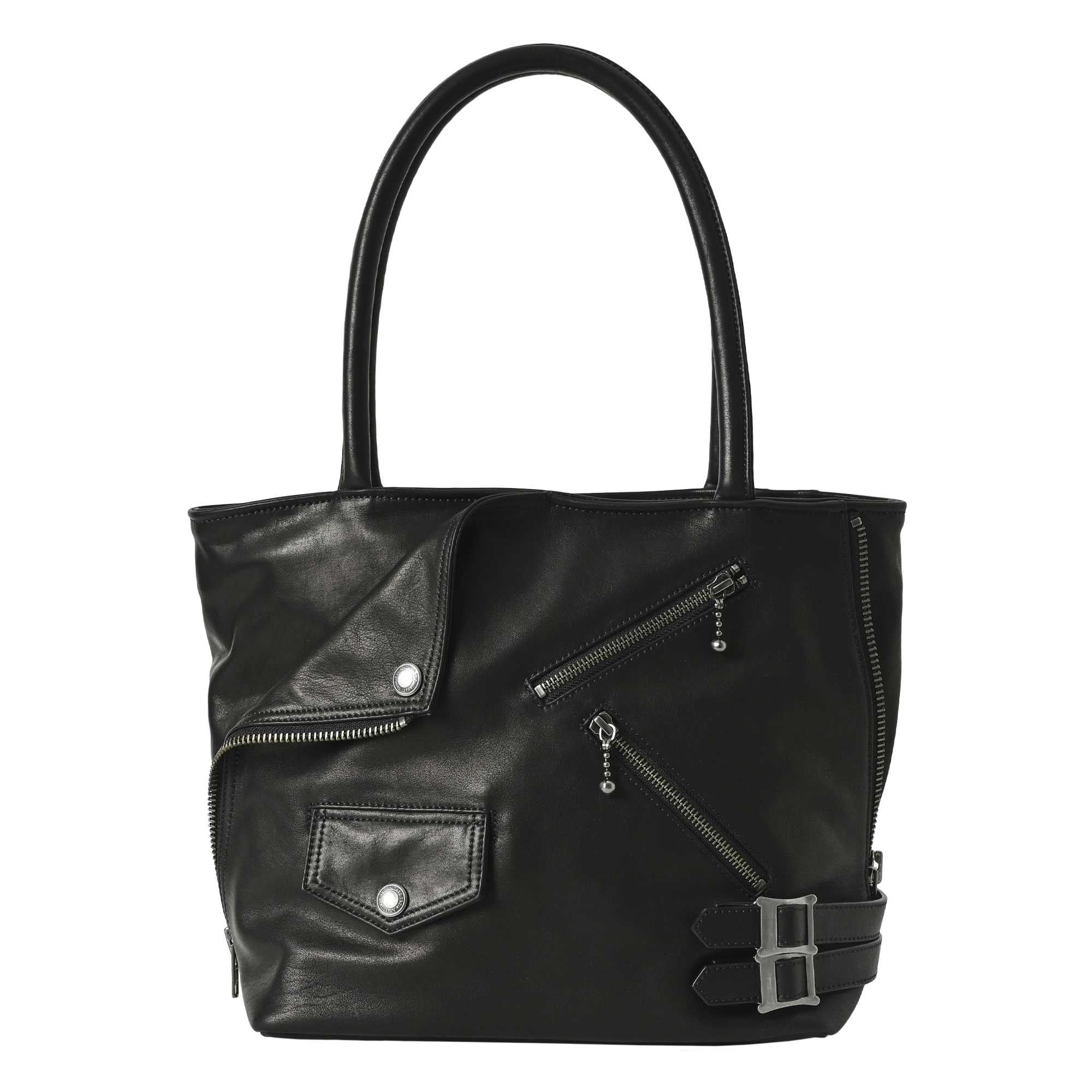 RIDEZ ライダース トートバッグ ラージサイズ メンズ レディースショルダーバイク BLACK