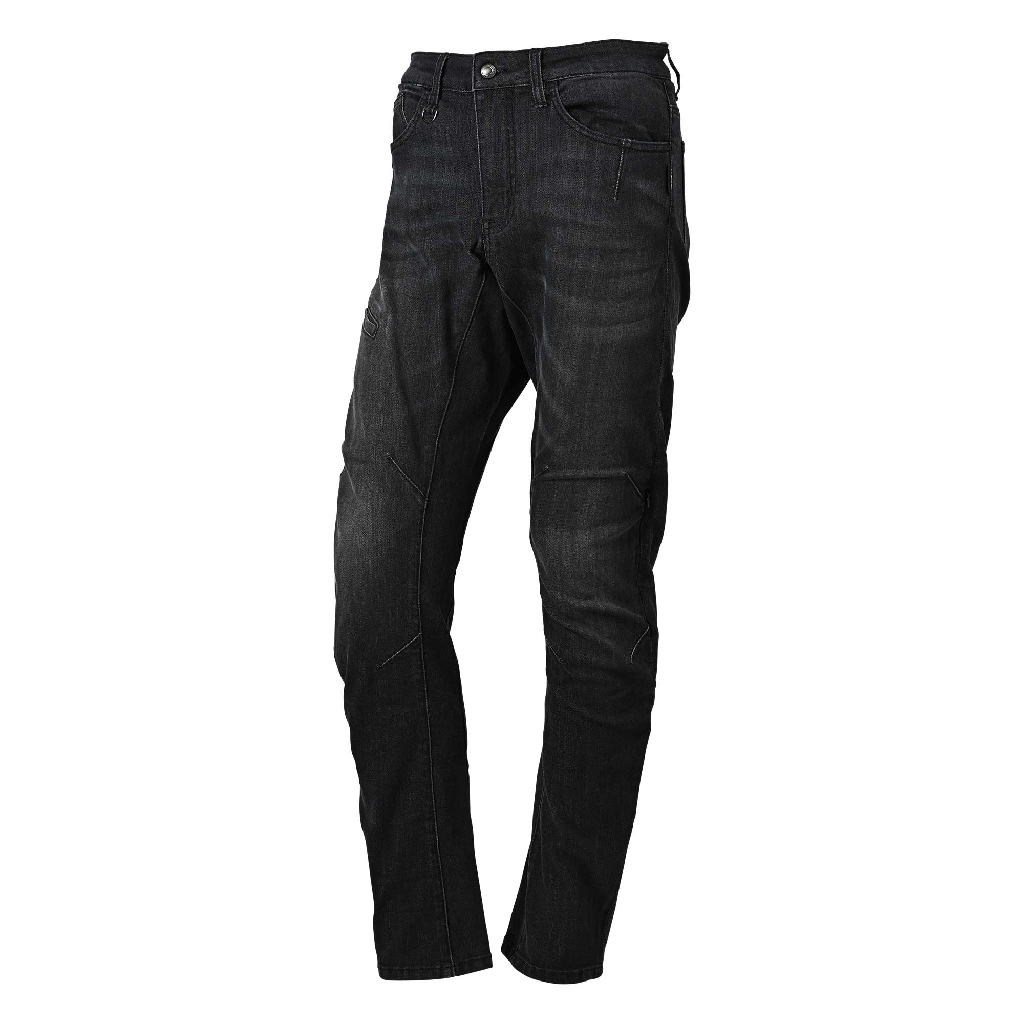 RIDEZ 9.3oz LIGHT CORDURA バイク ストレッチ デニム ナロークロッチ BLACK  RDB2008