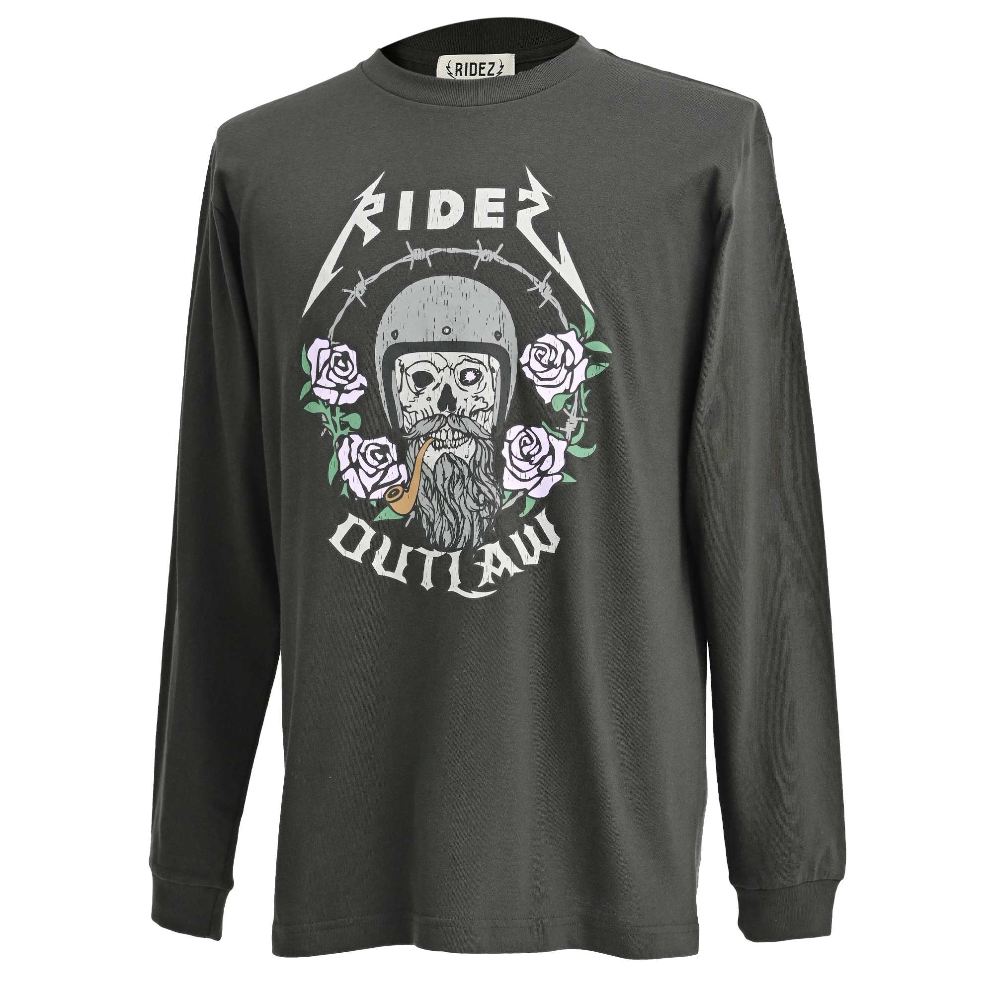 RIDEZ OUTLAW L/S TEE ライズ オリジナル バイク ロングスリーブTシャツ RD8009