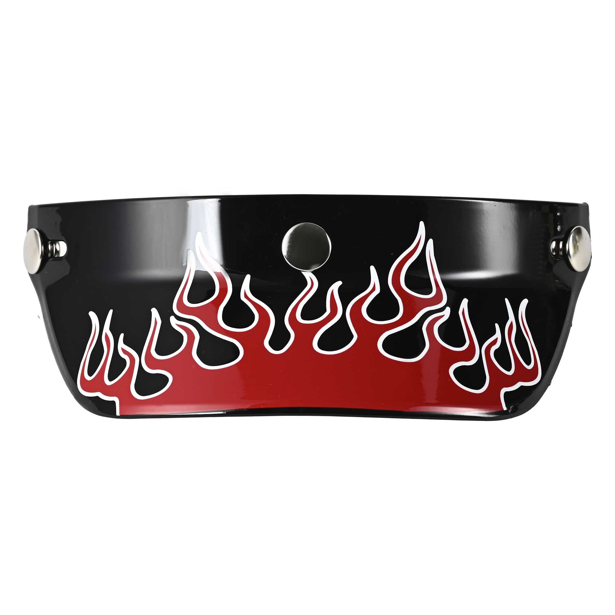 RIDEZ Duckhill Peak Visor Motorcycle Visor Fire Red