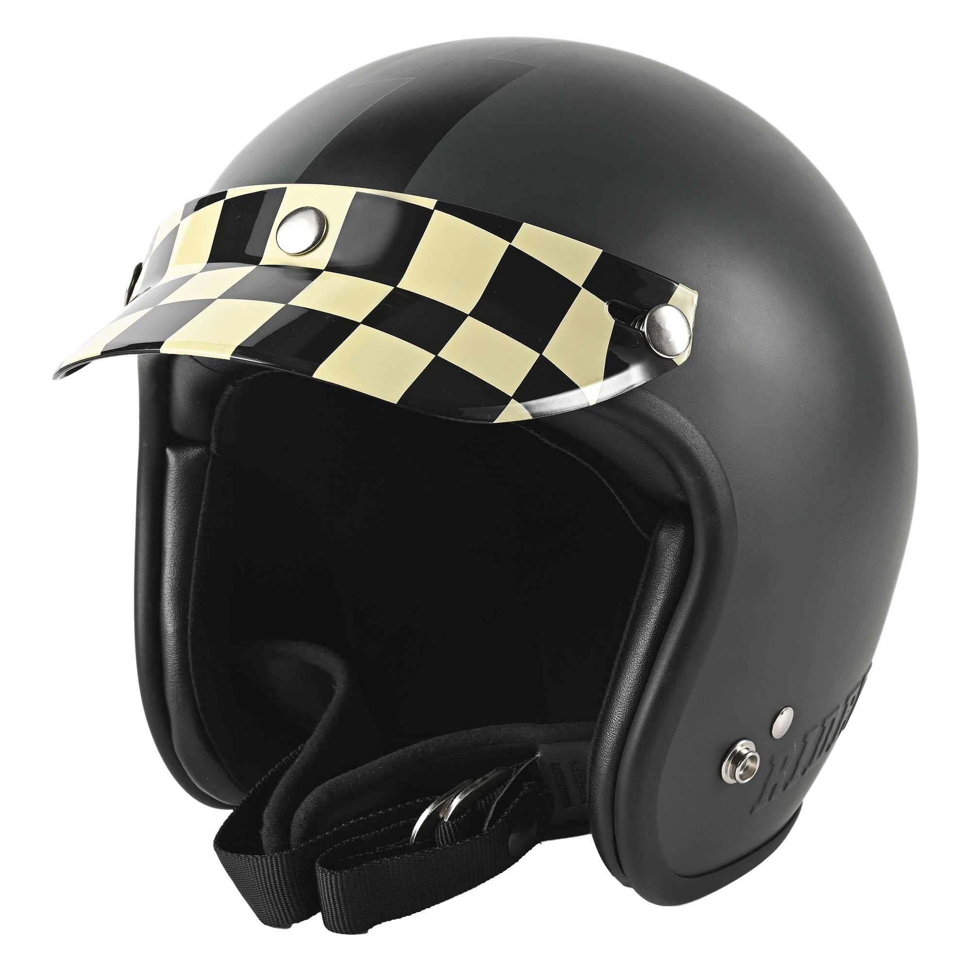 RIDEZ Duckhill Peak Visor Motorcycle Visor Checker 