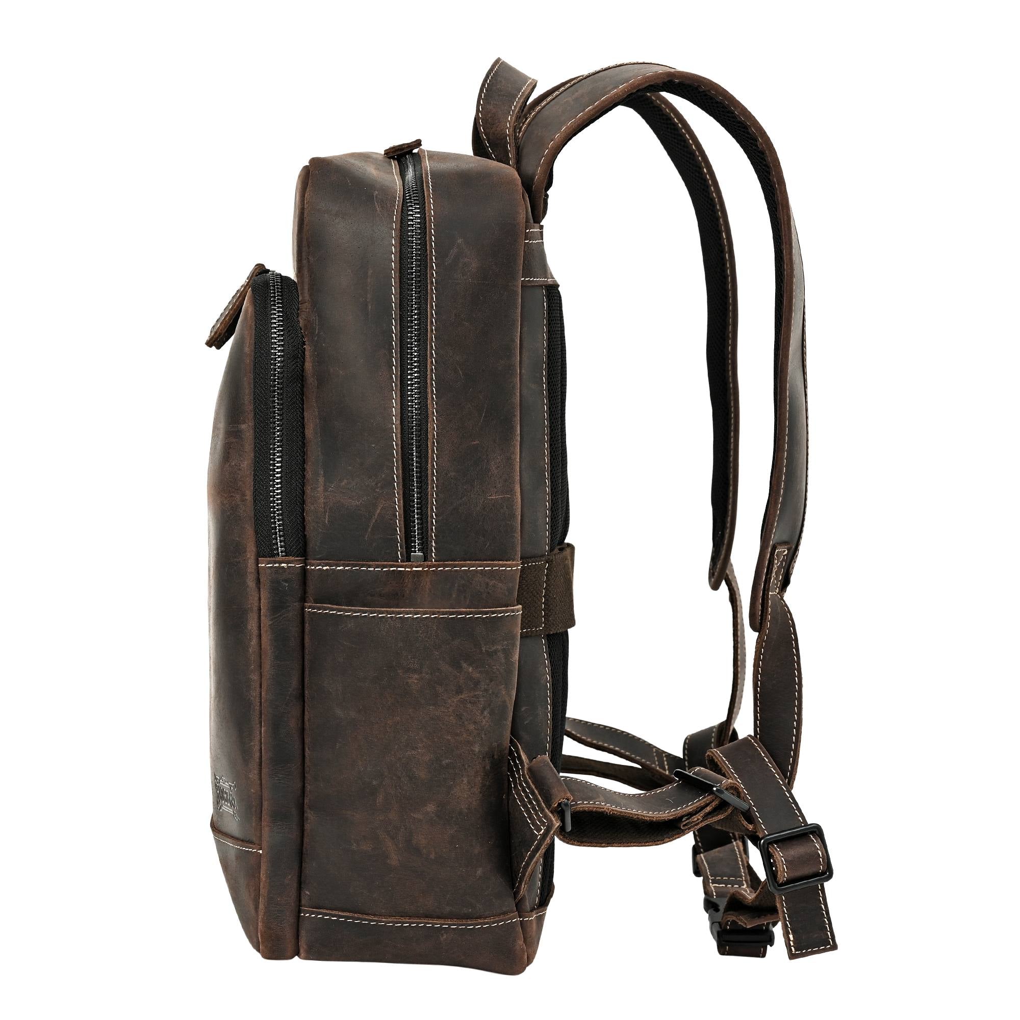 RIDEZ LEATHER BACKPACK バイク用 レザー バックパック BROWN RBP01