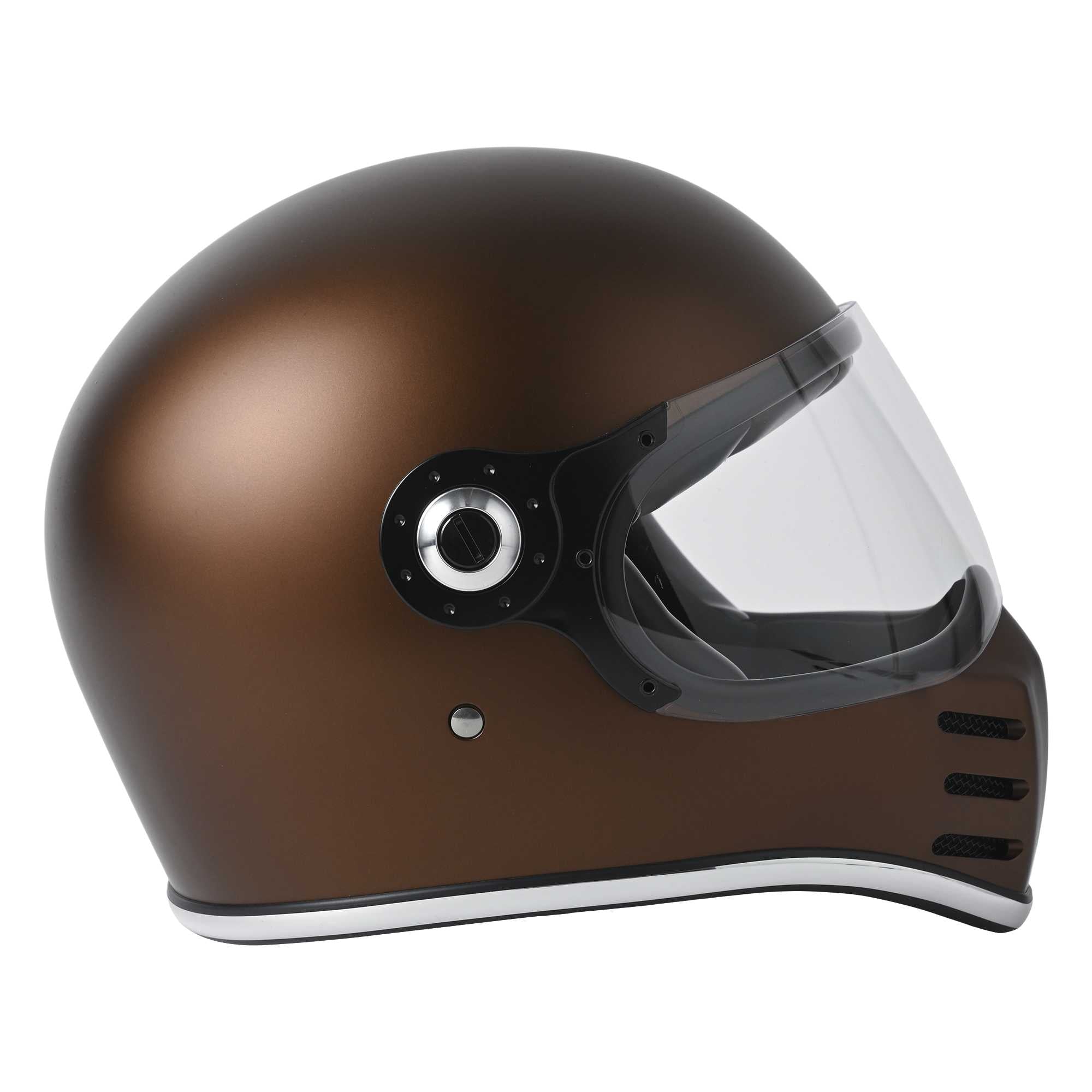 RIDEZ X HELMET Limited Quantity Model MATT BROWN Full Face Motorcycle Helmet 