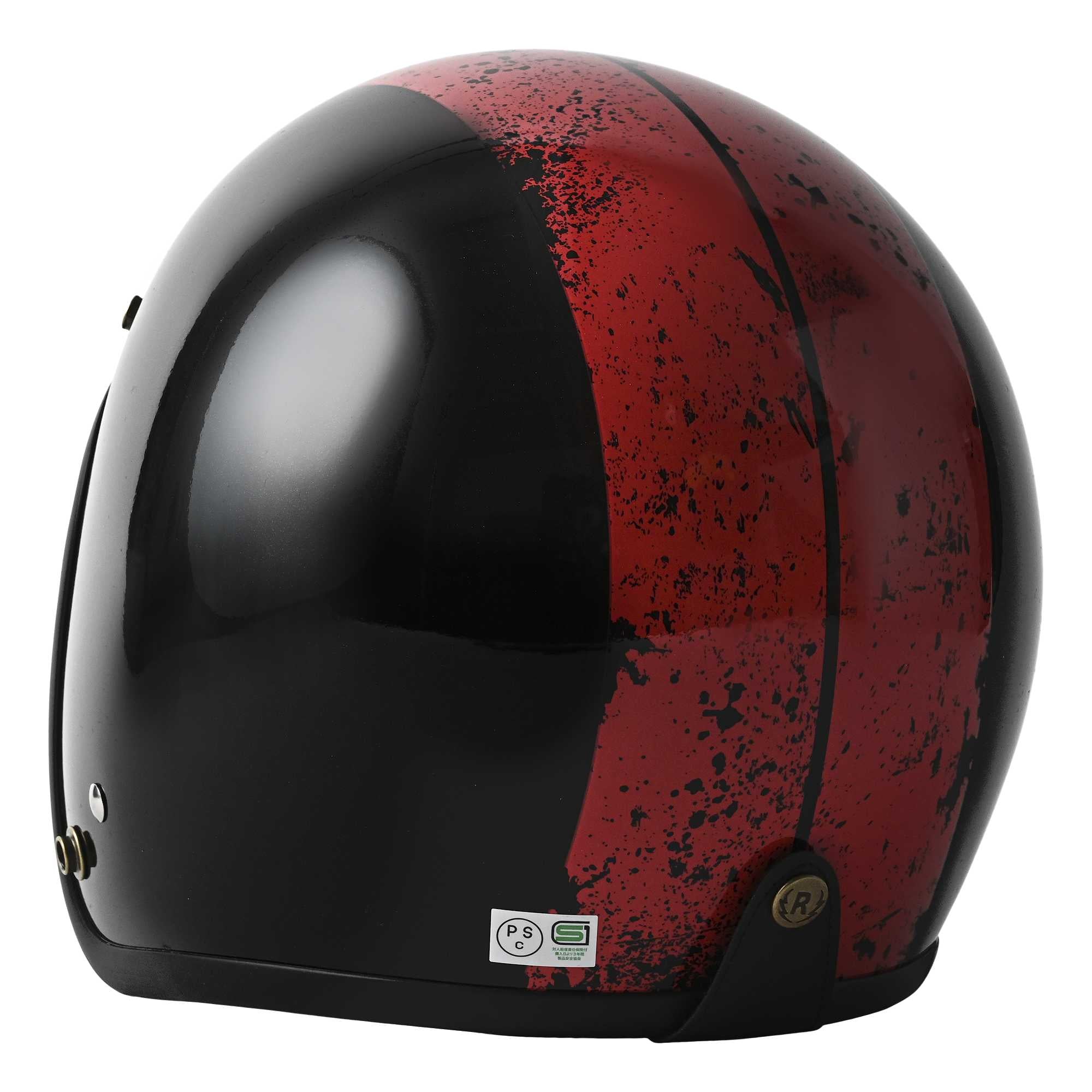 RIDEZ LX FUSIONZ Motorcycle Open Face Jet Helmet