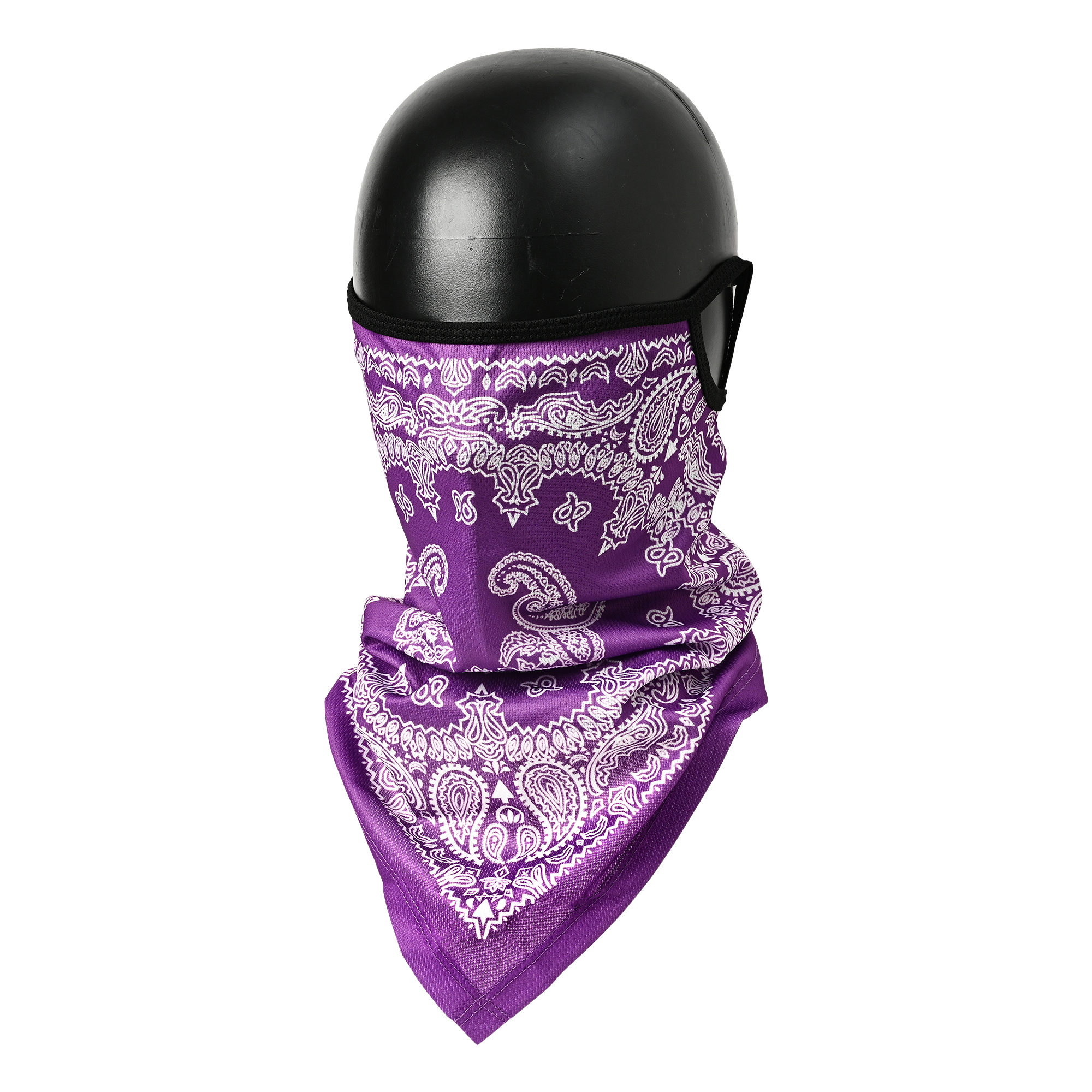 RIDEZ Bandana EarsLoops TBE1257 PURPLE PAISELY