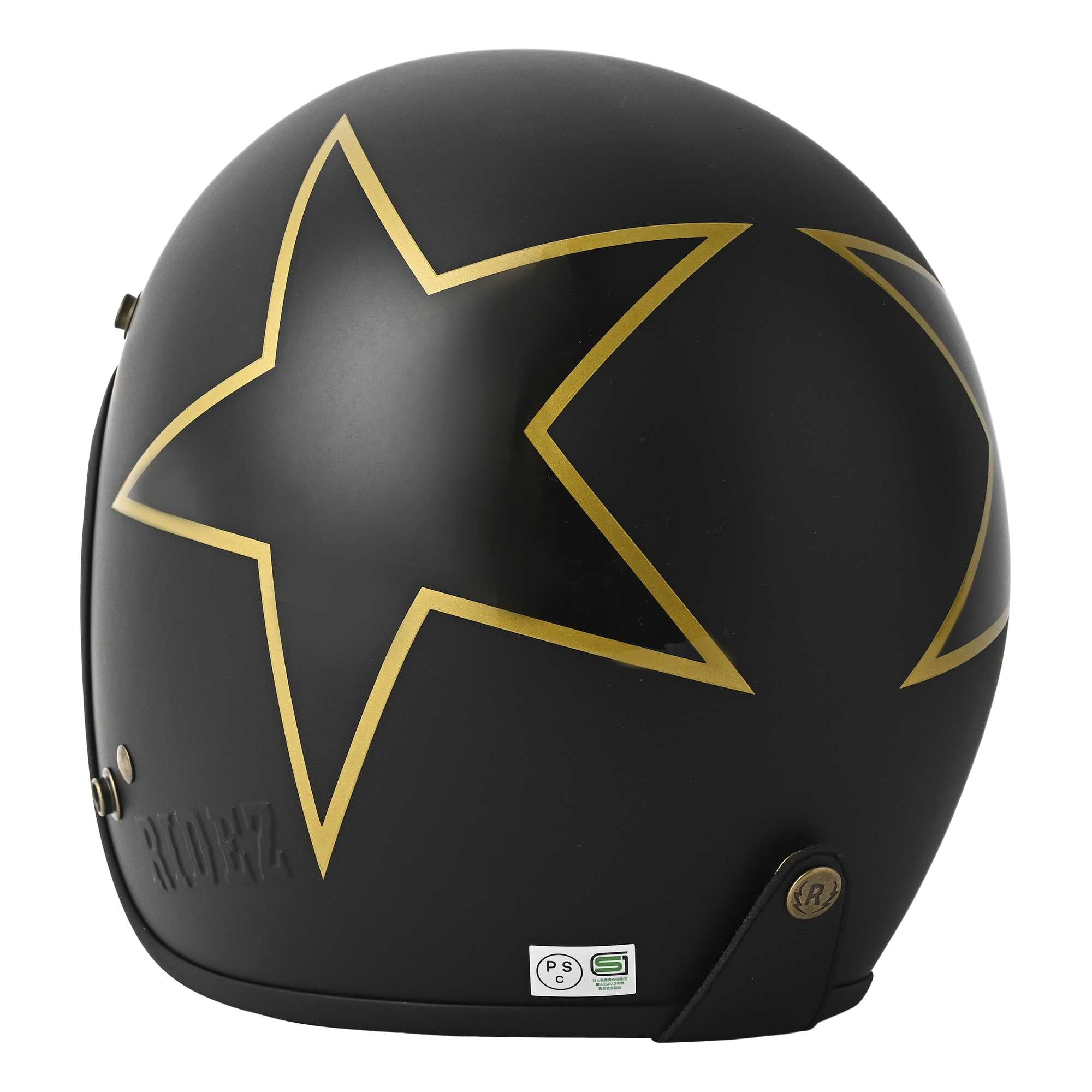 RIDEZ TQ BIG STAR2 3 sizes jet helmet TQ01-SE