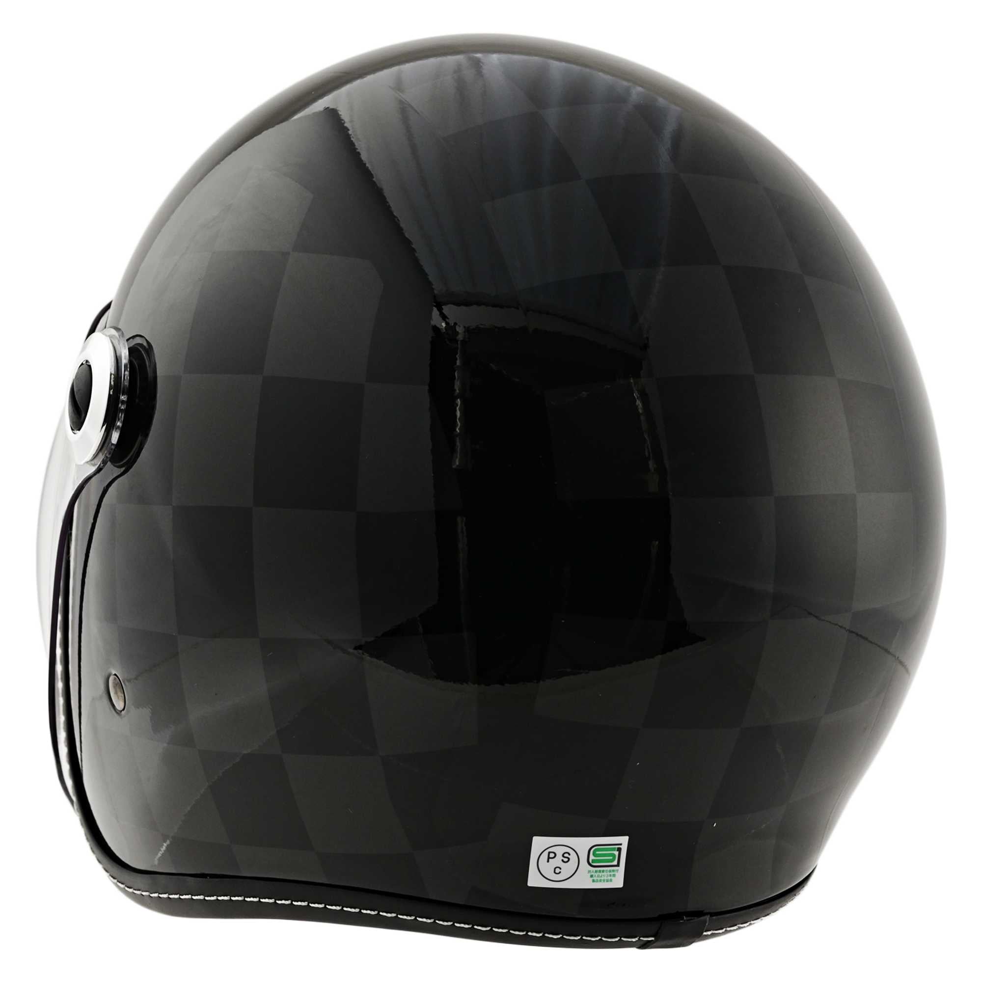 クラシカルでおしゃれ。これがRIDEZの新しいZZヘルメット。少し大きめ