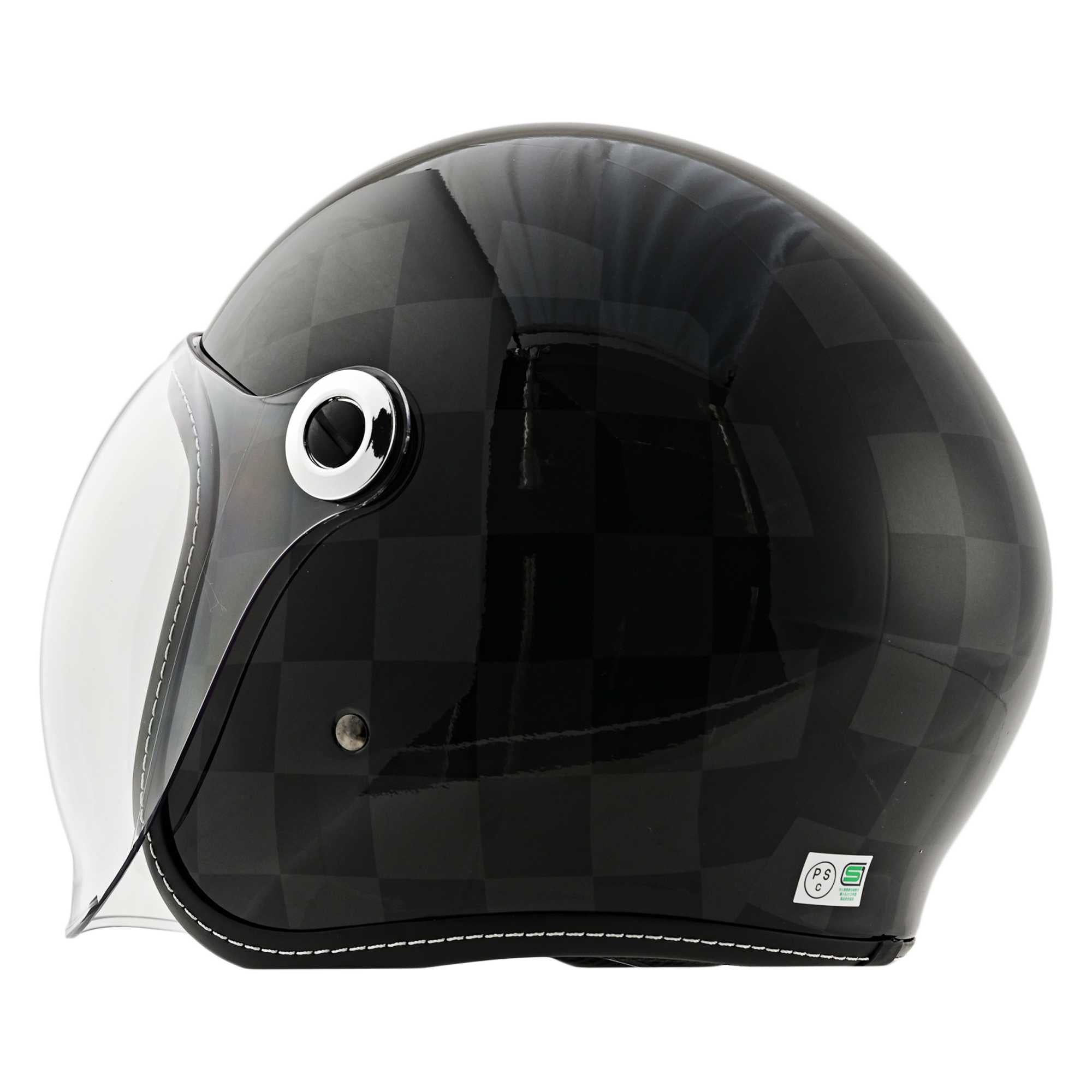 クラシカルでおしゃれ。これがRIDEZの新しいZZヘルメット。少し大きめ