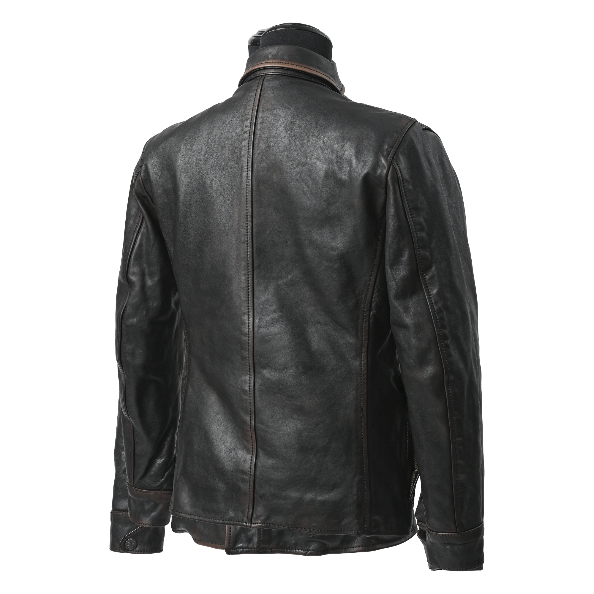 RIDEZ HORSEHIDE JACKET Motorcycle Horsehide Leather Jacket BLACK RWH001 