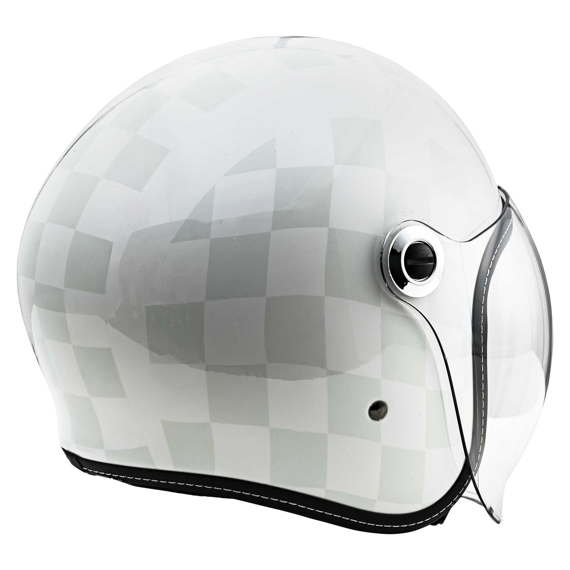 クラシカルでおしゃれ。これがRIDEZの新しいZZヘルメット。少し大きめ