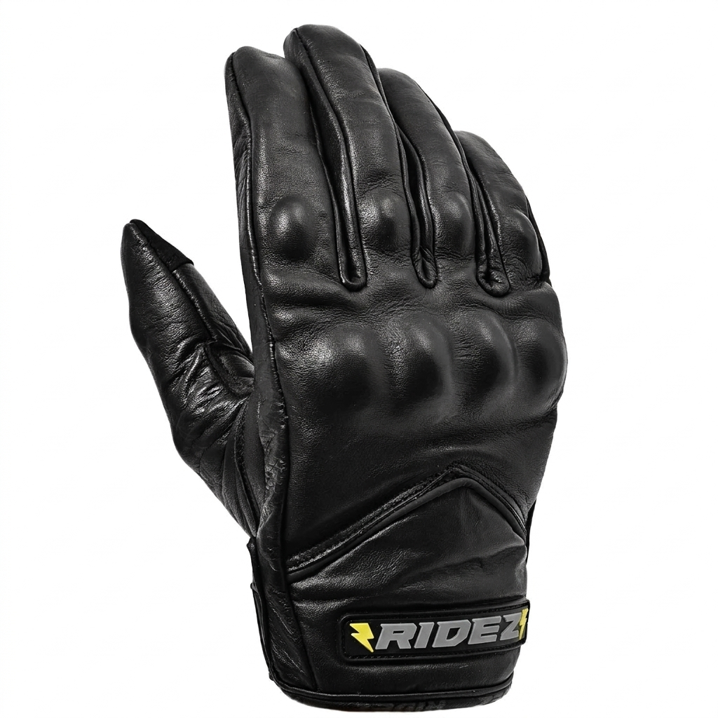 RIDEZ AXION GLOVES BLACK RLG261 本革 バイク用グローブ