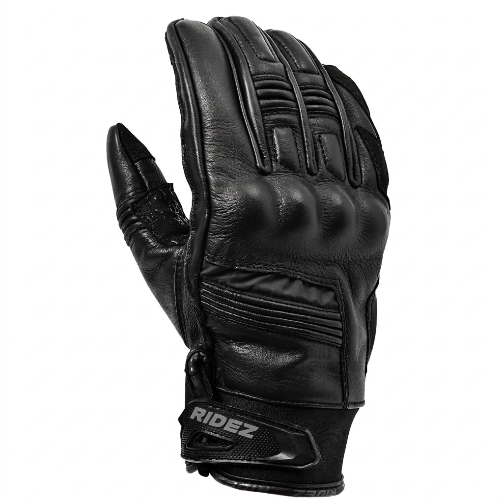 RIDEZ QUASAR GLOVES BLACK RLG263 バイク用グローブ