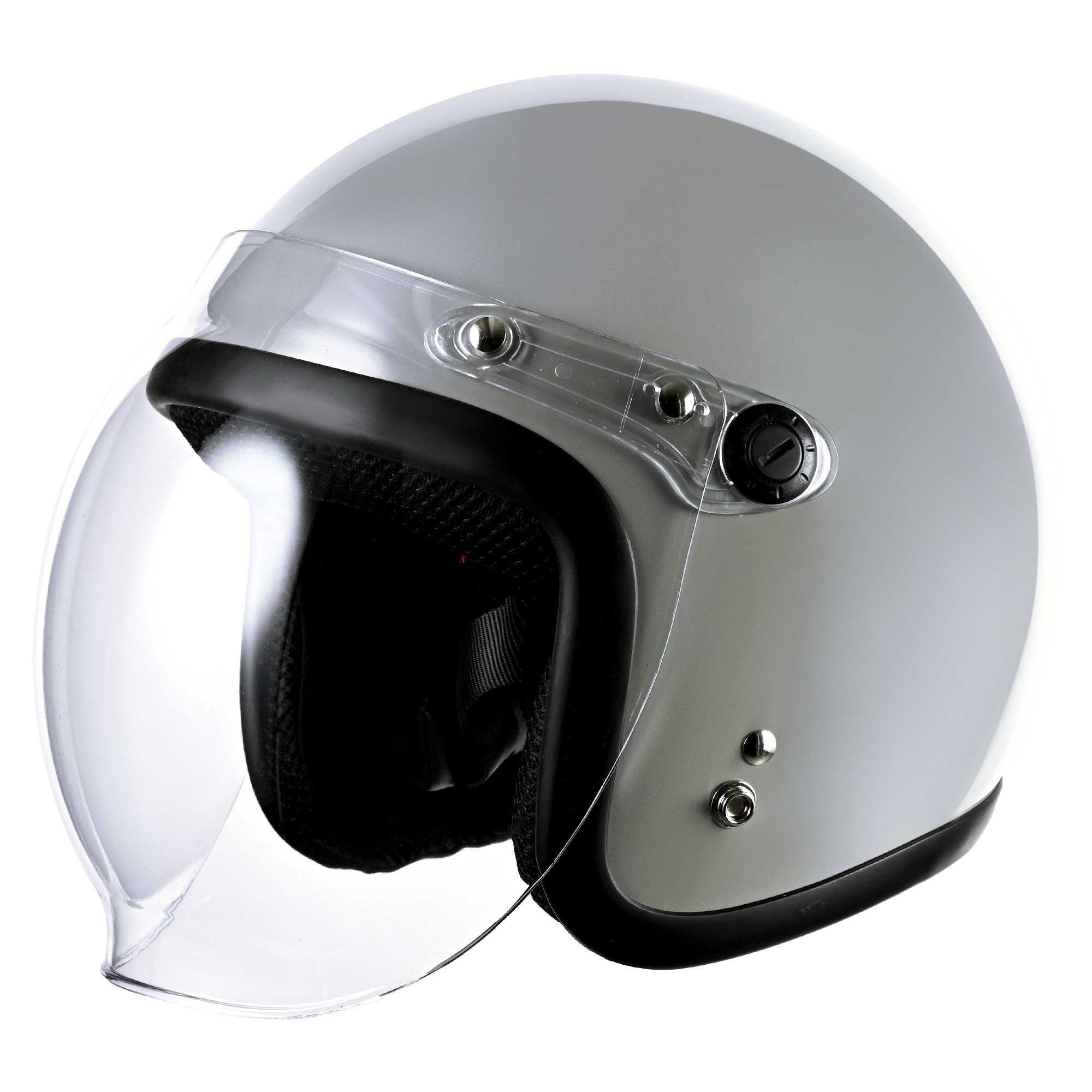 RIDEZ JB Motorcycle Jet Helmet CHARCOAL