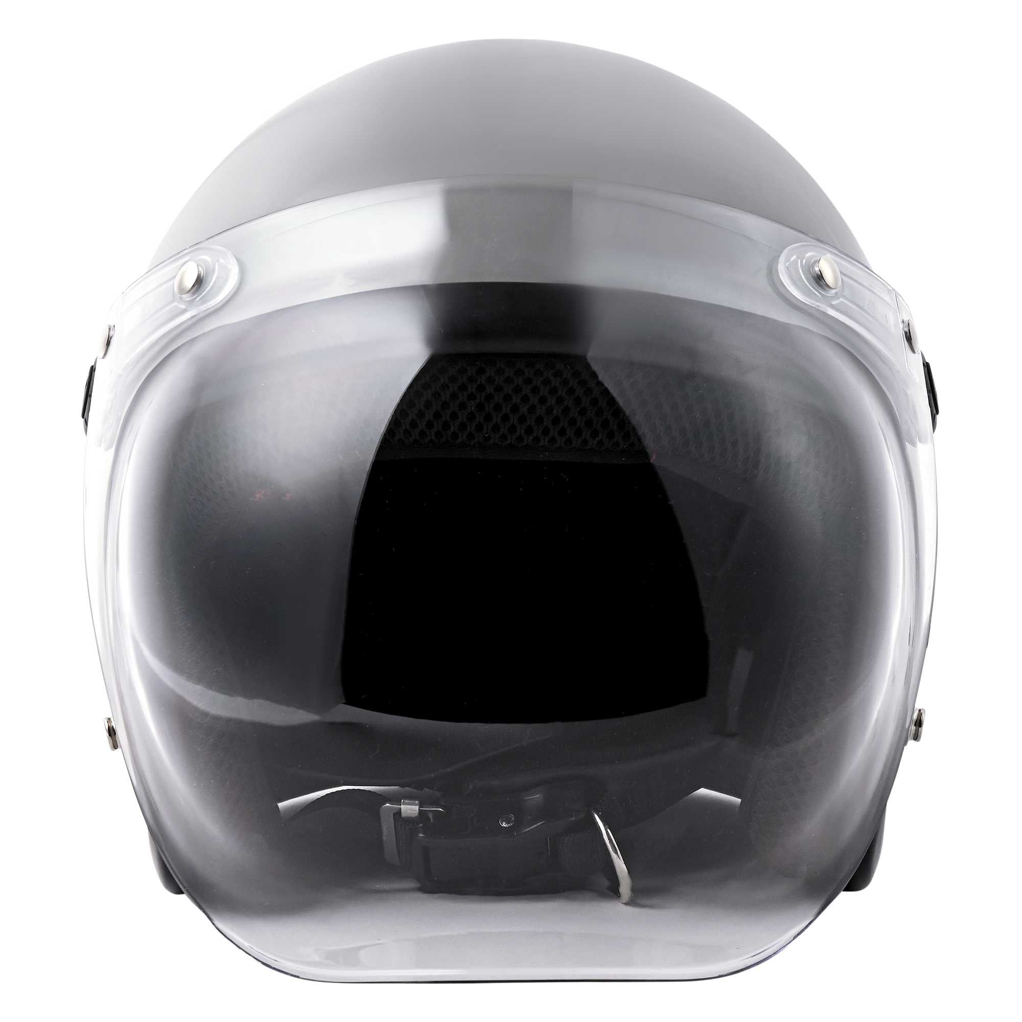 RIDEZ JB Motorcycle Jet Helmet CHARCOAL