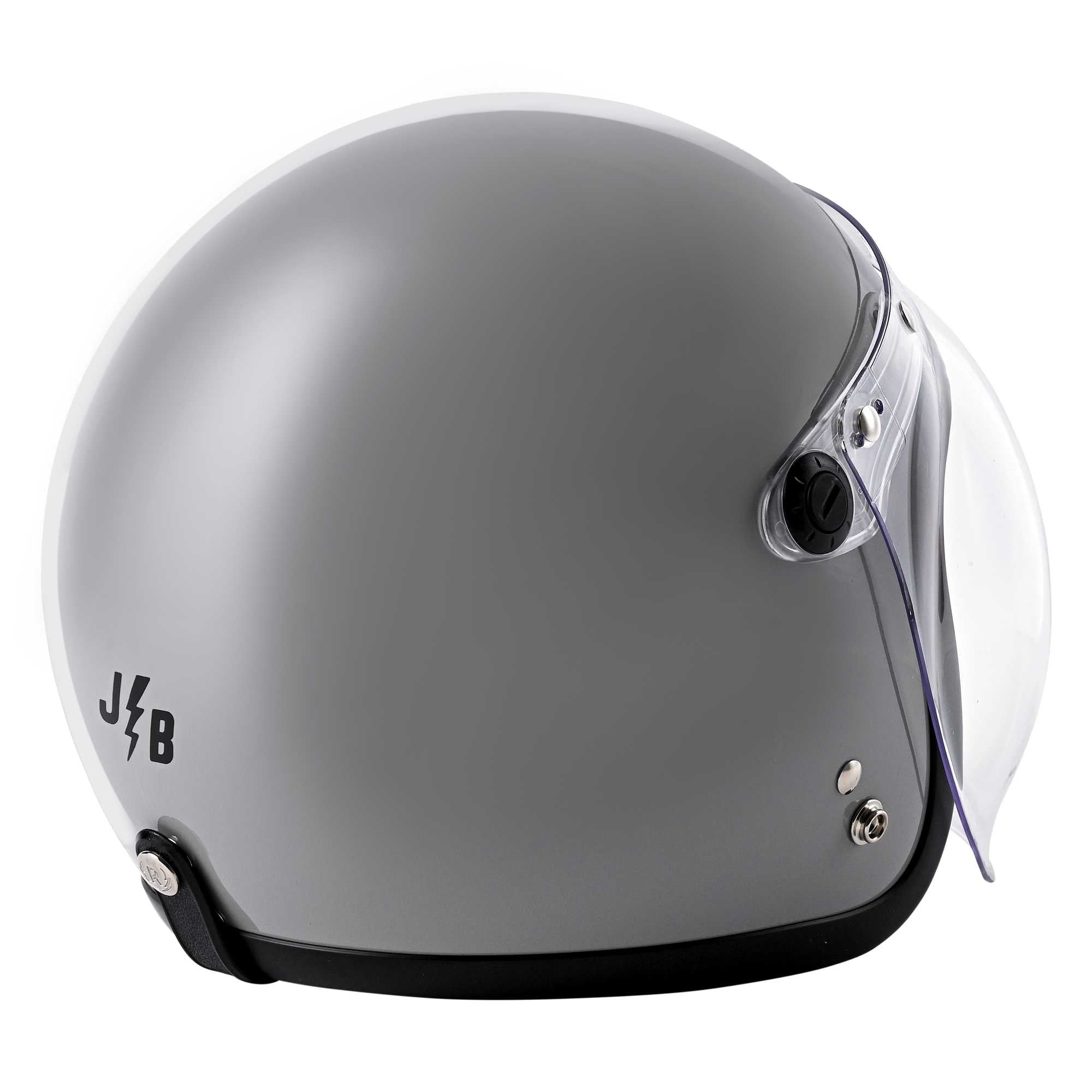 RIDEZ JB Motorcycle Jet Helmet CHARCOAL